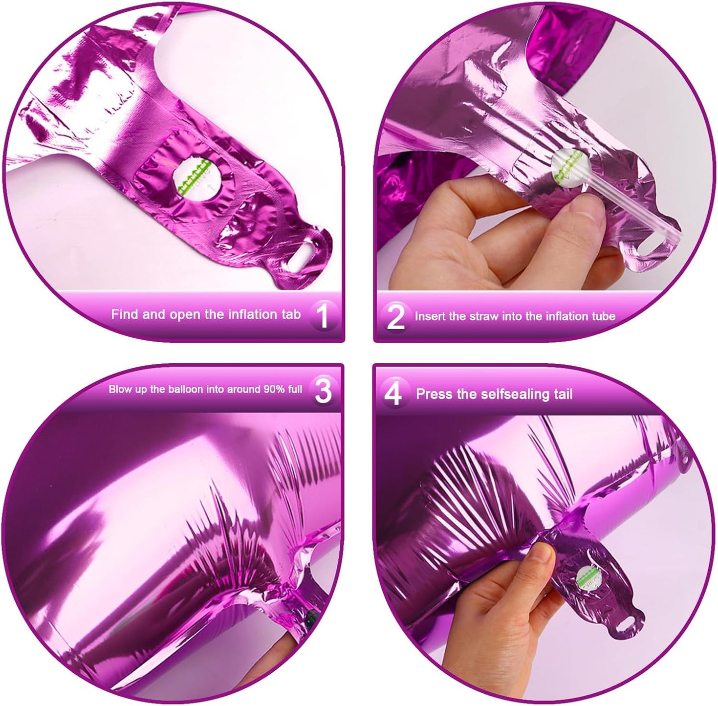Big Rosy Purple 40 Inch 9 Balloon Number, Jumbo Giant 9th 19 29 39 49 99 Birthday Party Decorations, Large Rosy Purple Foil Balloons Anniversary Birthday Party Engagement Decorations