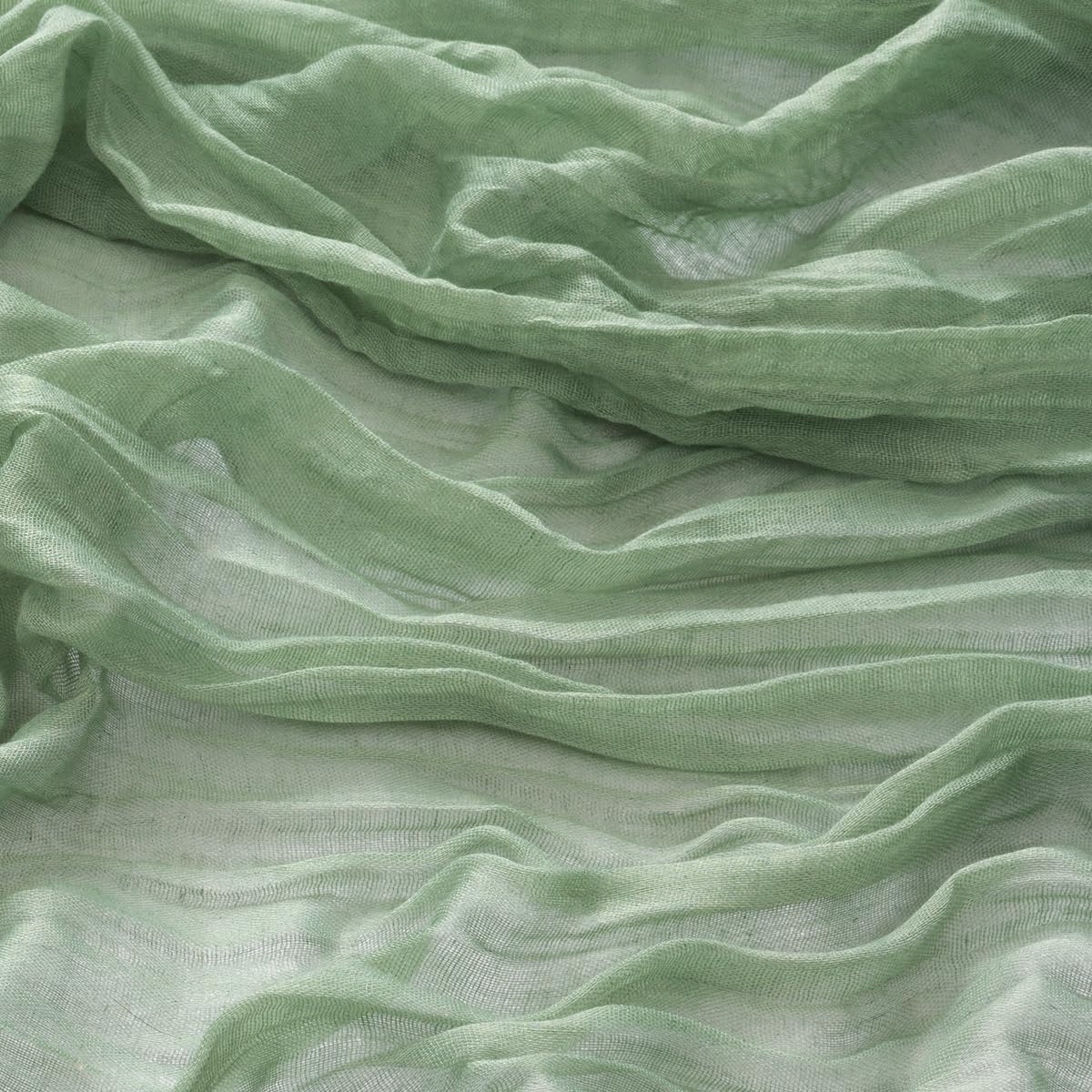 MLMW 3 Pack Sage Green Table Runner Cheesecloth Boho Gauze Rustic Cheese Cloth Table Runner 160 inch Sheer 13.3ft for Wedding Party Baby Bridal Shower Birthday