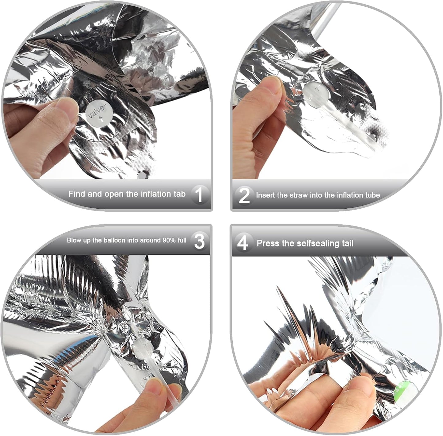 Silver Number 21 Balloon 40 inch, 12 21 Number Birthday Balloon for Boy Girl, Silver 21 for 21 12 Birthday Party, Anniversary Celebration Number Balloons