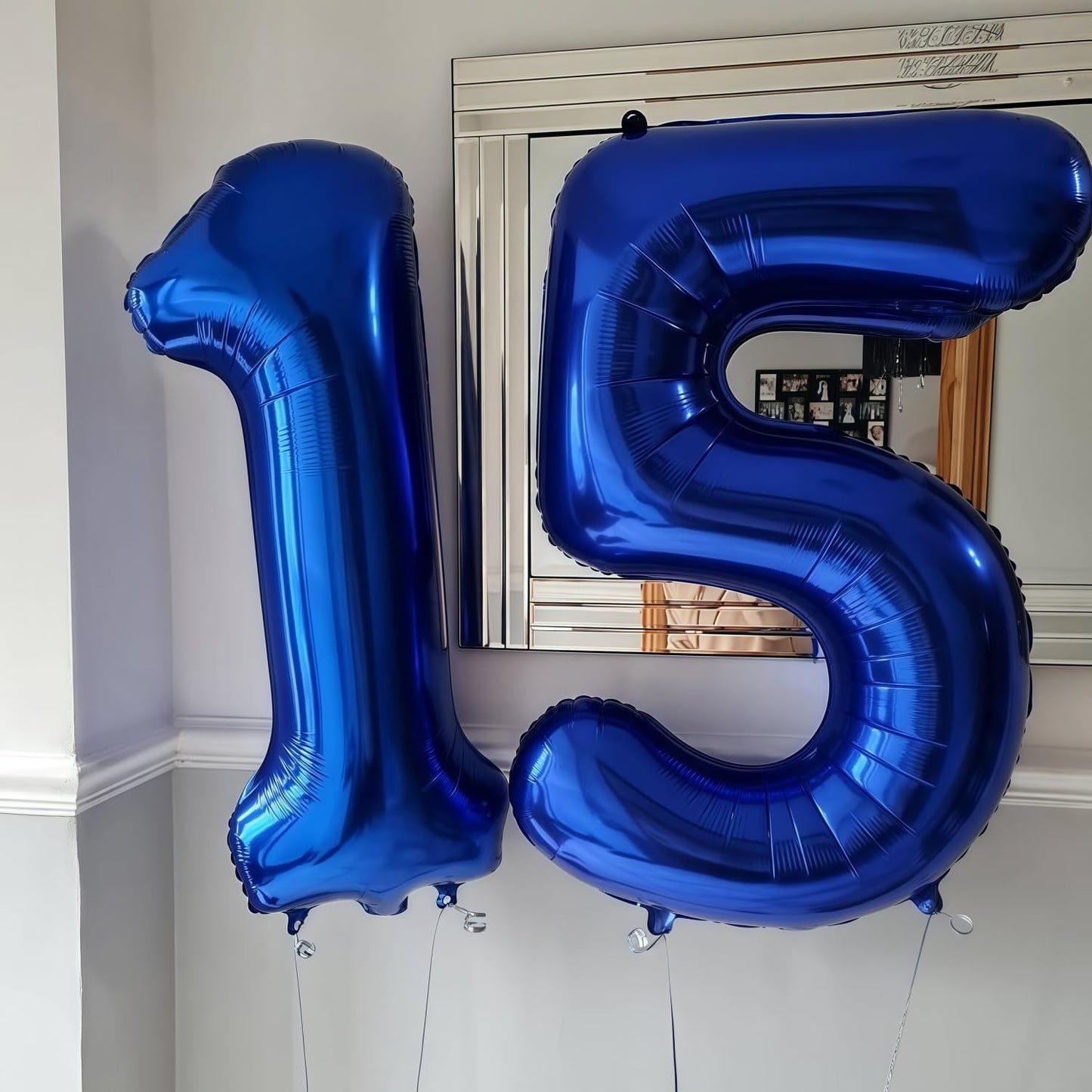 Navy Blue 0 Balloon Number,40 Inch Number 0 Balloon Big Dark Blue 0 Foil Mylar Helium Balloon for Birthday Party Decorations
