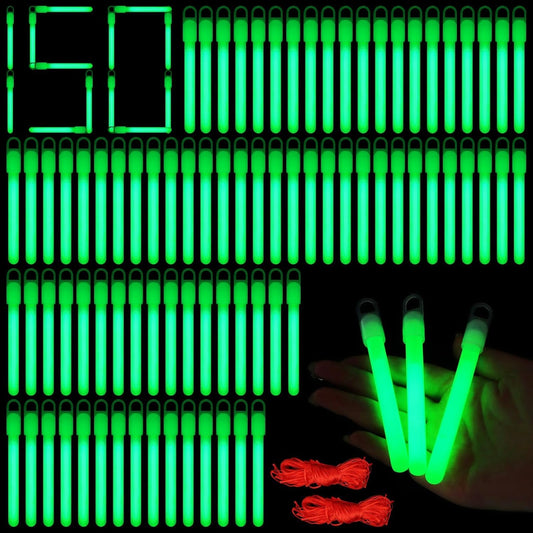 150 Pcs Green Glow Sticks Bulk 4 Inch Emergency Bright Light Sticks with Lanyard Fishing Glow Sticks 12 Hours Duration Camping Glow Sticks for Rave Easter Halloween Christmas New Year Concert Decor