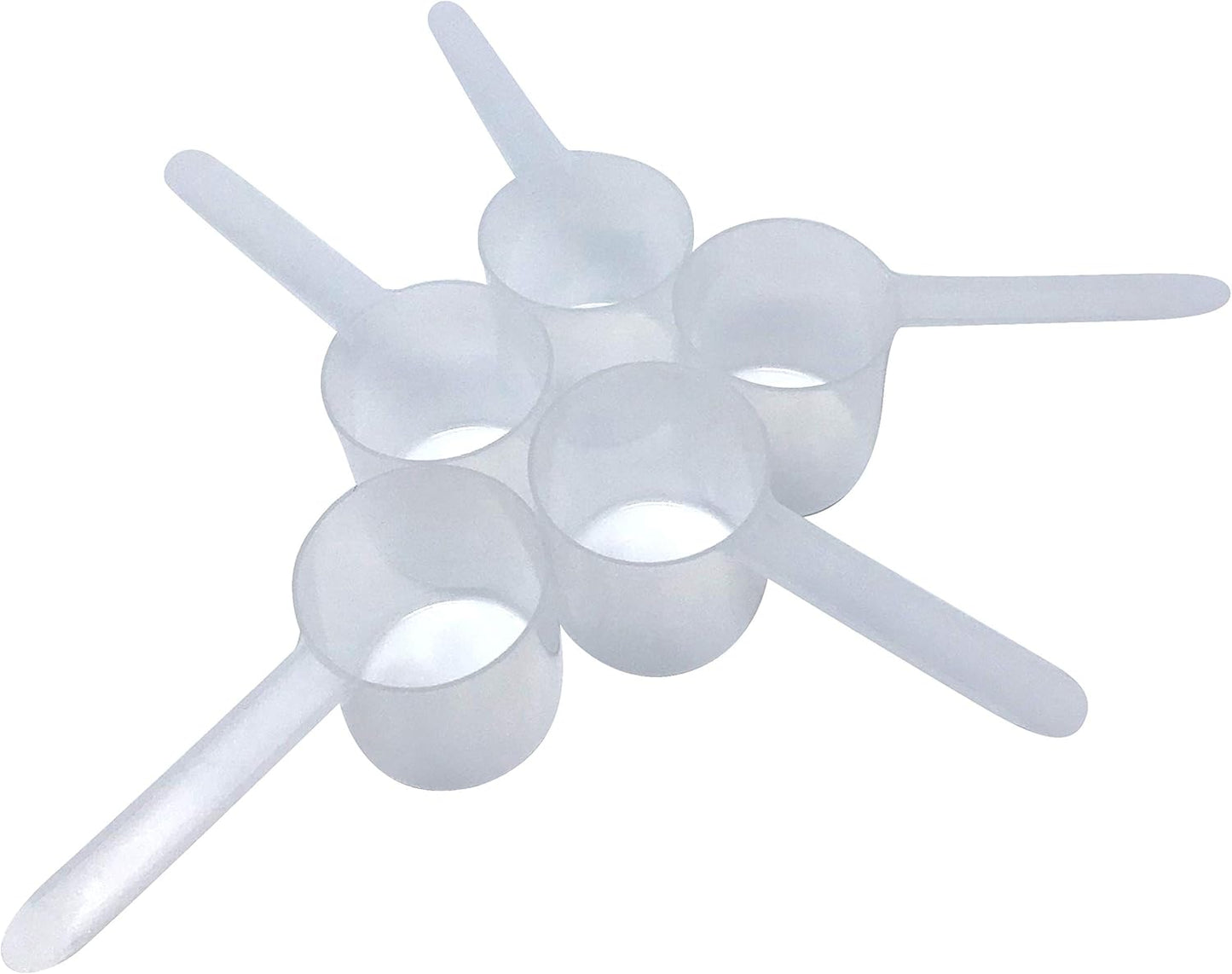 1/3 Cup (80 mL | 2.7 Oz.) Long Handle Scoop for Measuring Coffee, Pet Food, Grains, Protein, Spices and Other Dry Goods (Pack of 5)