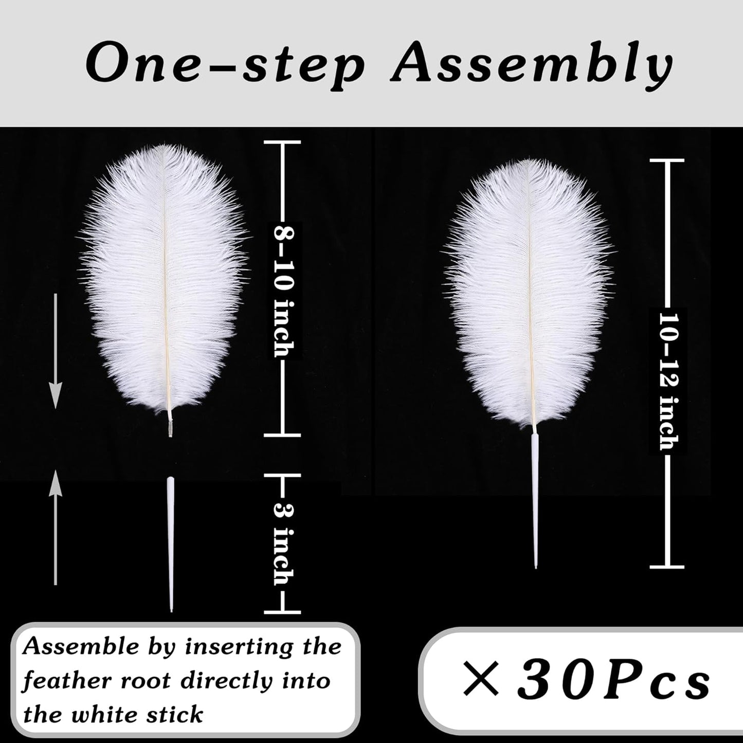 SOGUGOM Turquoise Craft Ostrich Feathers - 30PCS 8-10 inch Ostrich Feathers Kit for Centerpieces, Kindergarten Crafts, Dream Catchers and DIY Projects(Turquoise)