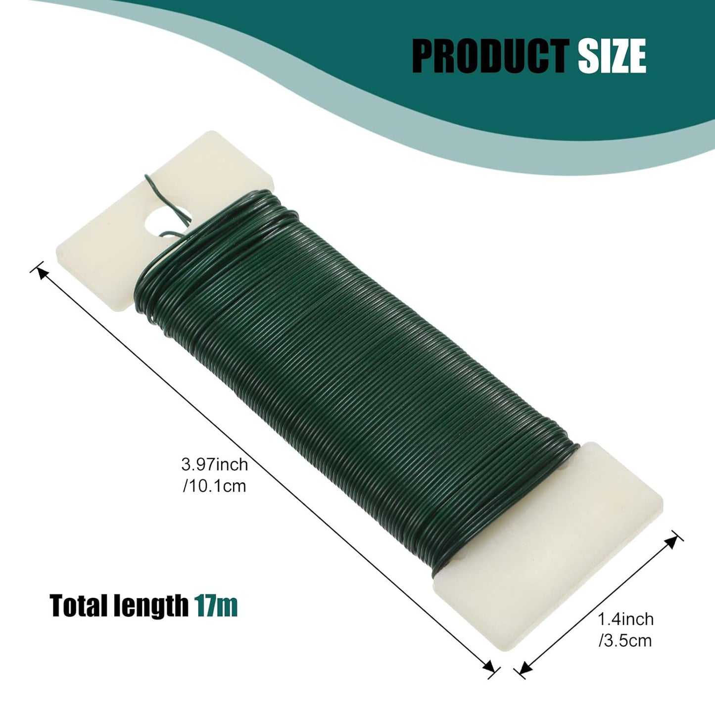 6 Rolls 112 Yards Floral Flexible Paddle Wire Floral Bind Wire for Crafts, Christmas Garland and Flower Arrangements DIY Craft, Christmas Holiday Decoration(Green Red Silver Gold Black Rose Gold)