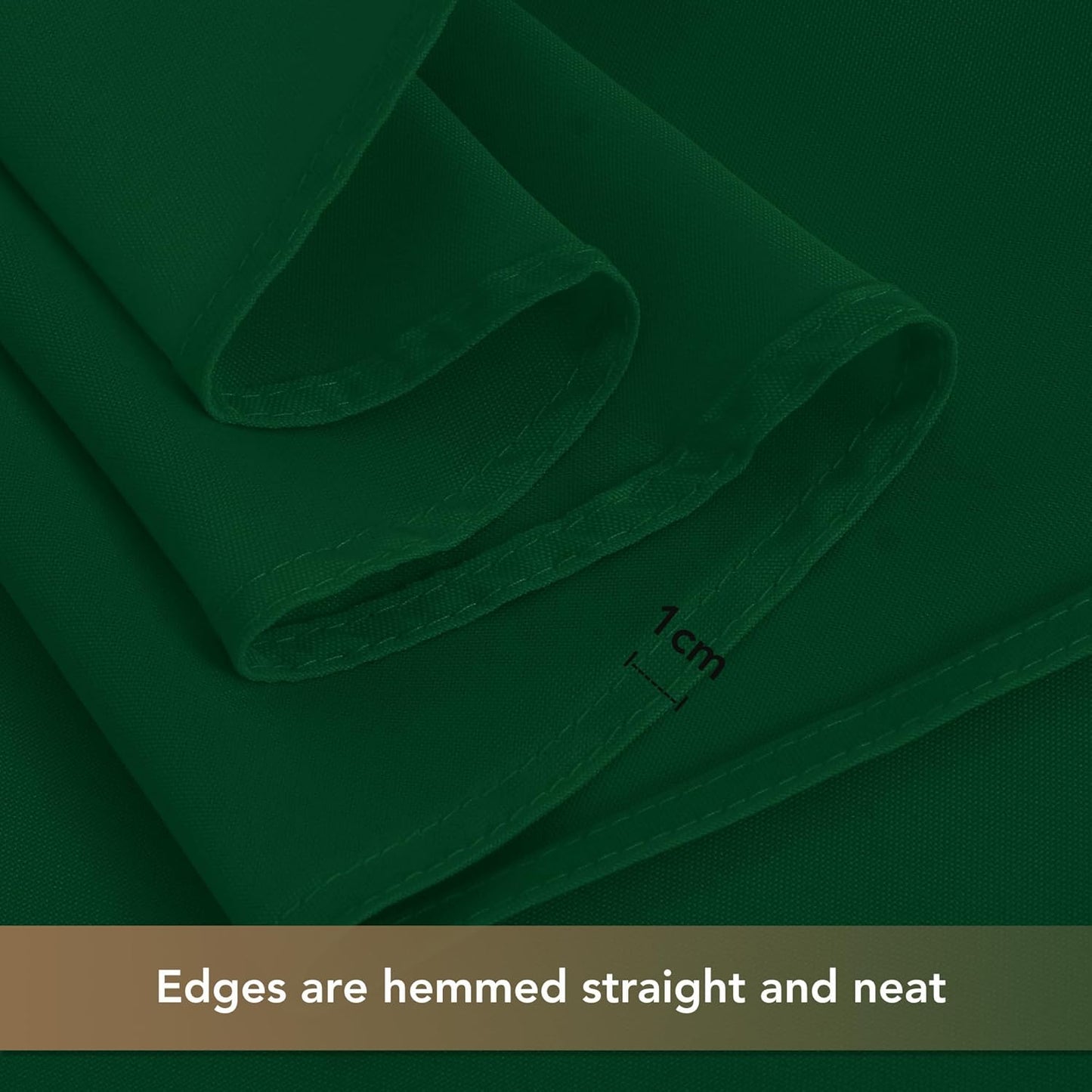 sancua Square Tablecloths 60x60 Inch Hunter Green, 2 Pack - Fabric Table Cloth for Square or Round Tables, Washable Polyester Table Cover for Christmas Dinner, Holiday Party, Display Tables