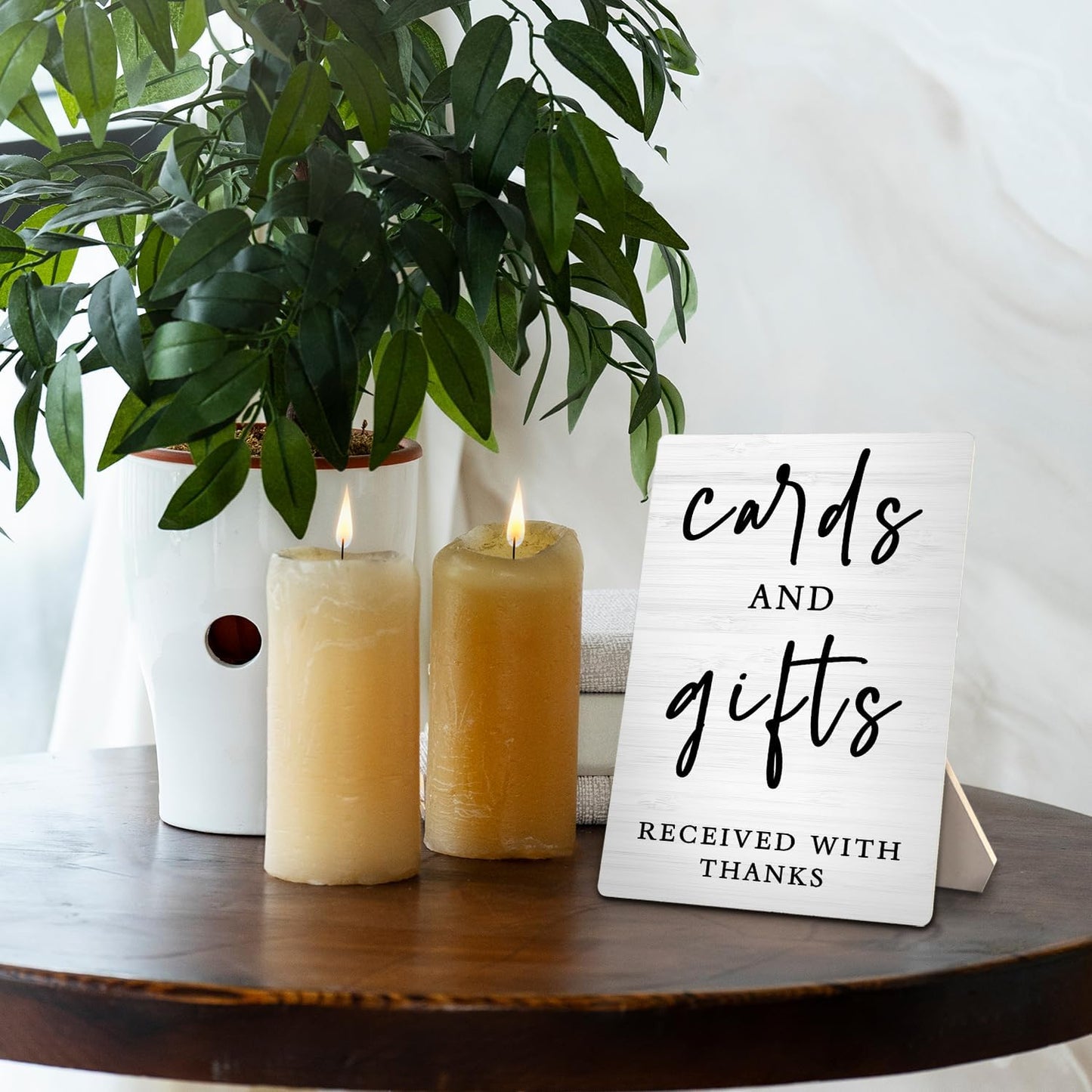 Cards And Gifts Wedding Sign, 5x7inch - Ceremony & Reception Gift Table Decor