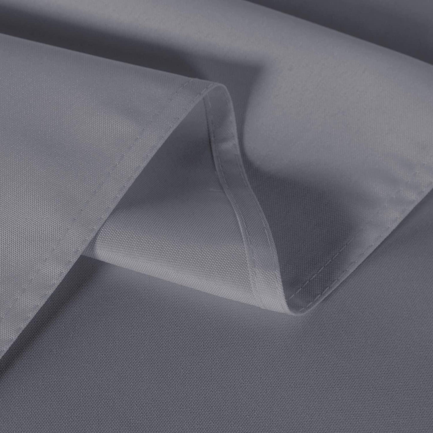 sancua 2 Pack Light Grey Tablecloth 60 x 120 Inch, Rectangle 8 Feet Table Cloth - Stain and Wrinkle Resistant Washable Polyester Table Cover for Dining Tables, Buffet Parties and Camping