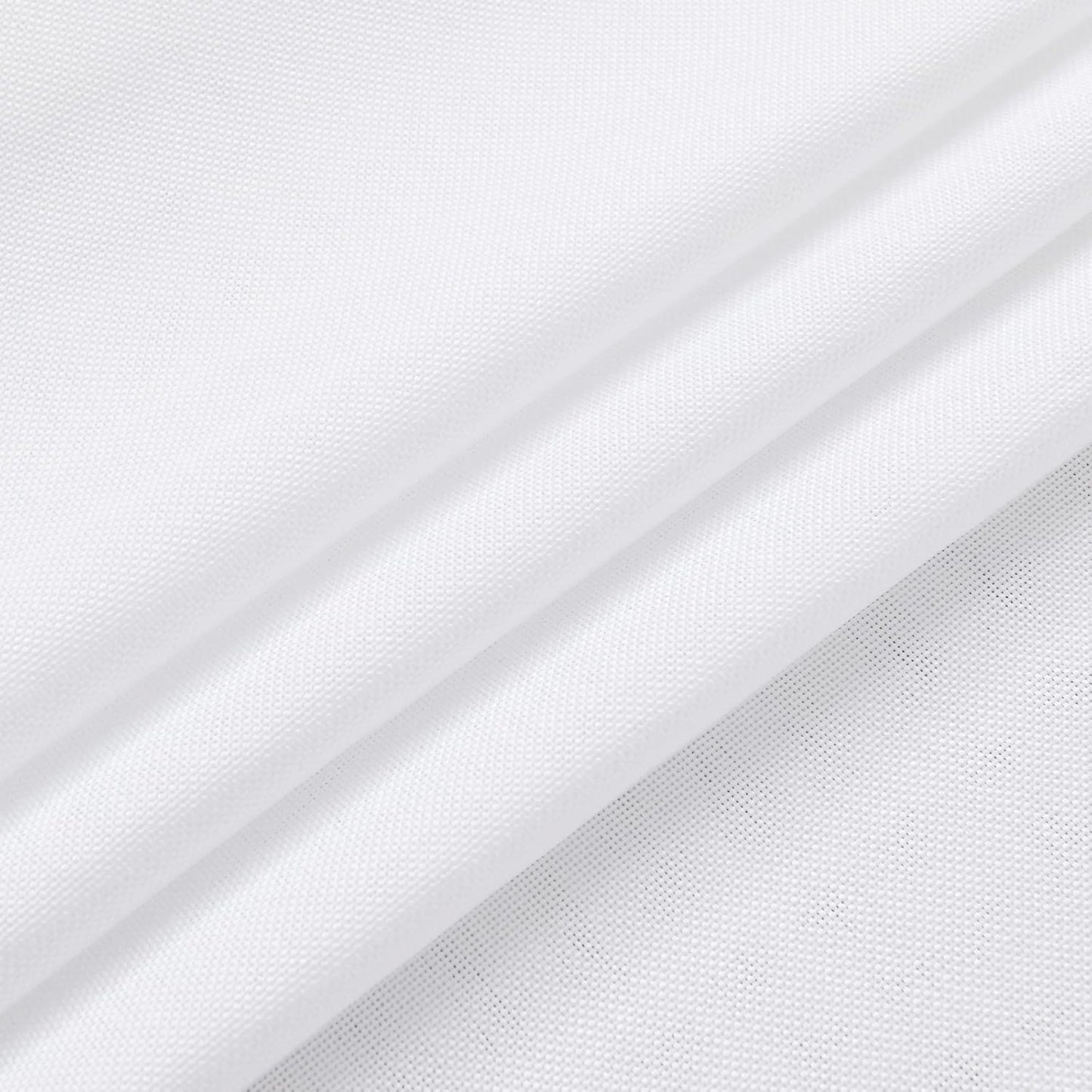 Hiasan 2 Pack Faux Linen Square Tablecloth - Wrinkle and Stain Resistant Washable Table Cloth for Kitchen Dining Room Holiday Table Cover for Party Dinner, White, 70 x 70 Inch