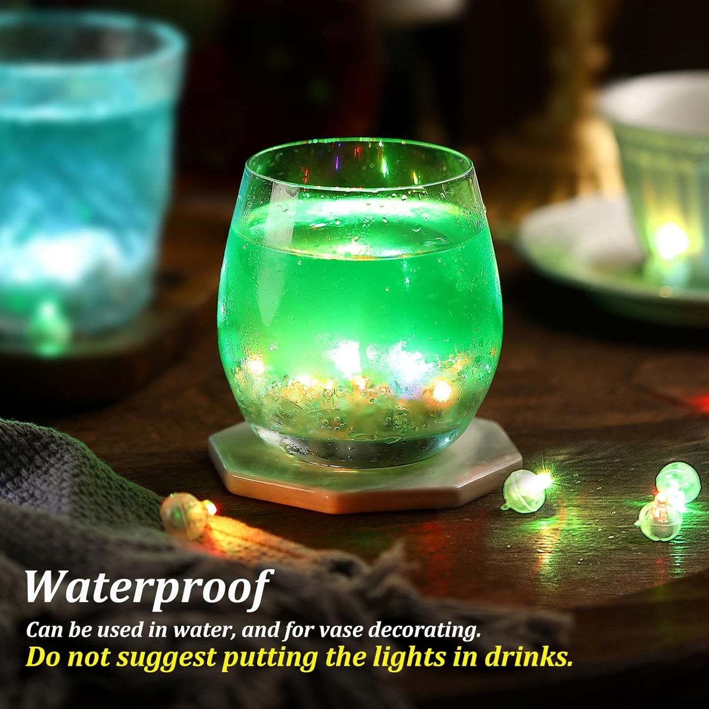 100PCs Mini Led Lights, Led Balloons Light for Neon Party Lights, Paper Lanterns, Easter Eggs, Birthday Party, Wedding, Halloween, Christmas Decoration (Glow Steadily Green)