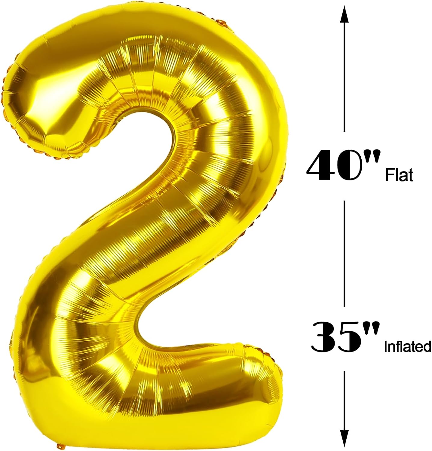 40 Inch Gold Mylar Foil Number 26 Birthday Balloon, Digital Balloons for 26 Men Women Party Decorations Supplies, Big Helium Balloon Numbers for 26 Anniversary Graduation