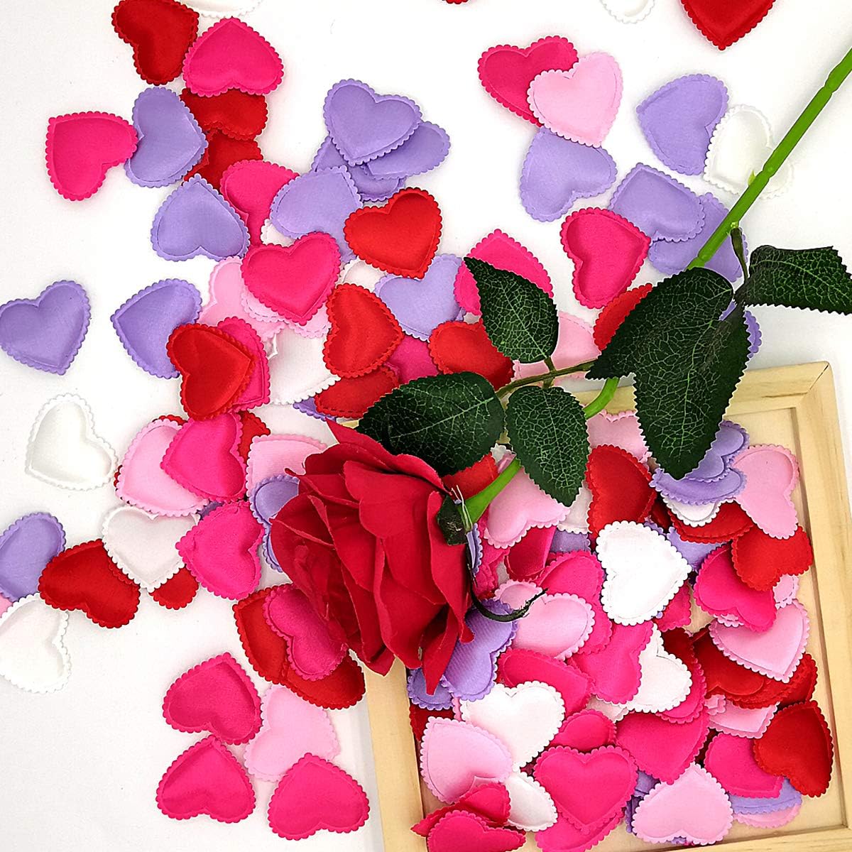 Heart Confetti Decoration - Romantic Decor for Valentine's Day,Mother's Day,Birthday,Anniversary,Thanksgiving,Christmas,New Year (400PCS Mix)