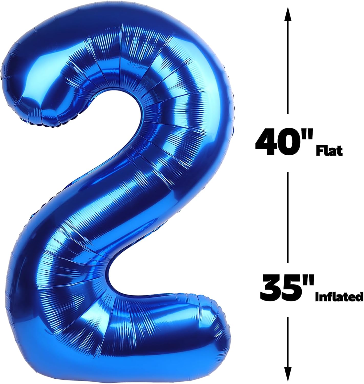 Navy Blue Jumbo Number 20 Balloon 40 Inch, Boy Girl 20 Birthday Supplies, Foil Helium 20 Birthday Giant Balloon, Mylar Blue Number Balloons Anniversary Decorations