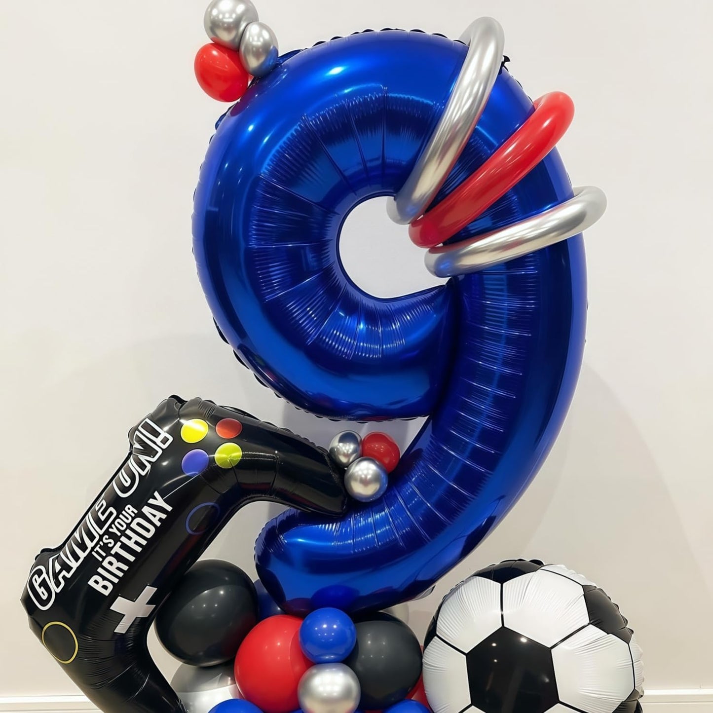 Navy Blue 6 Balloon Number,40 Inch Number 6 Balloon Big Dark Blue 6 Foil Mylar Helium Balloon for Birthday Party Decorations