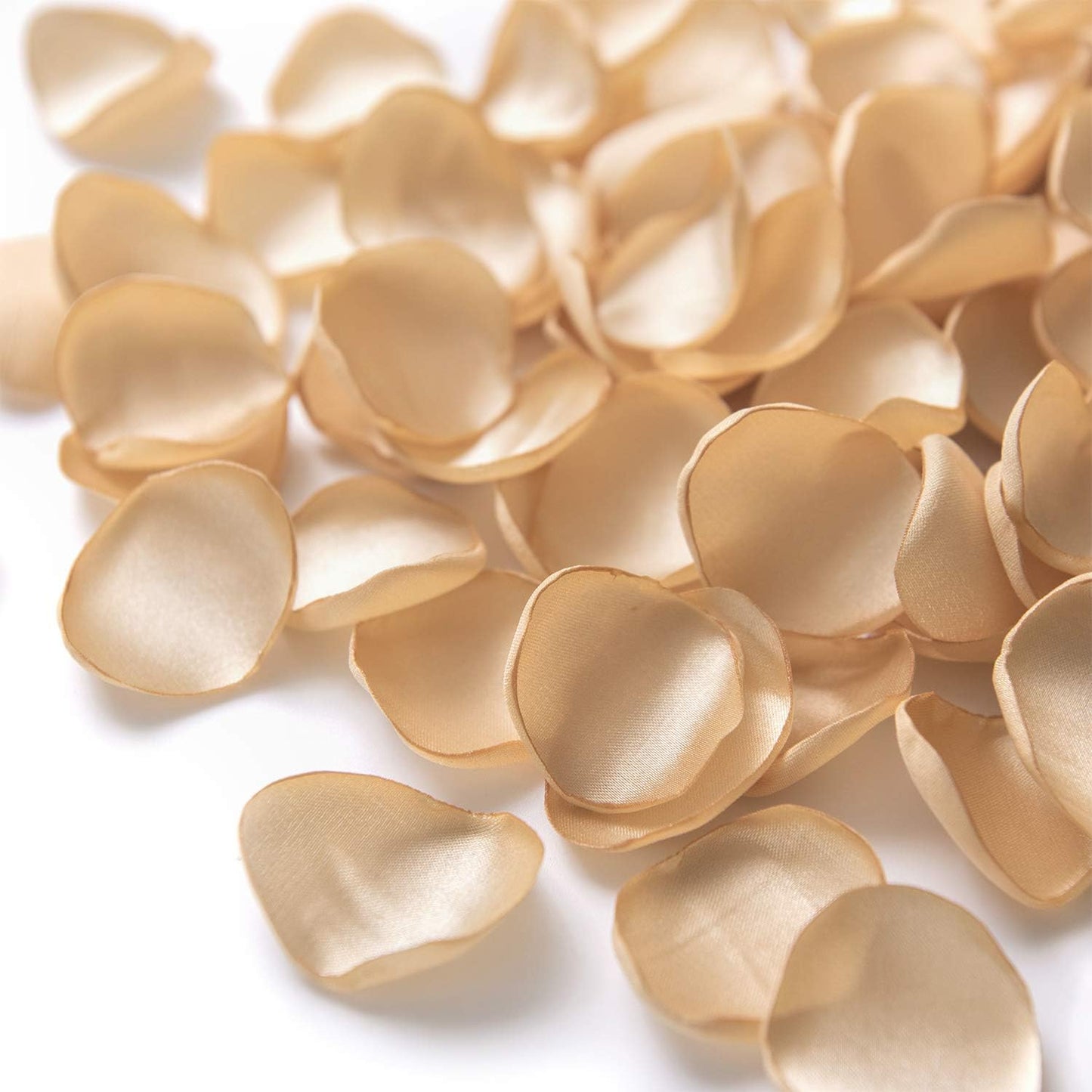 Ling's Moment Rose Petals, Silk Flower Petals for Wedding/Aisle/Flower Girl Baskets/Table Centerpiece Décor,etc.Champagne Rose Gold 200pcs