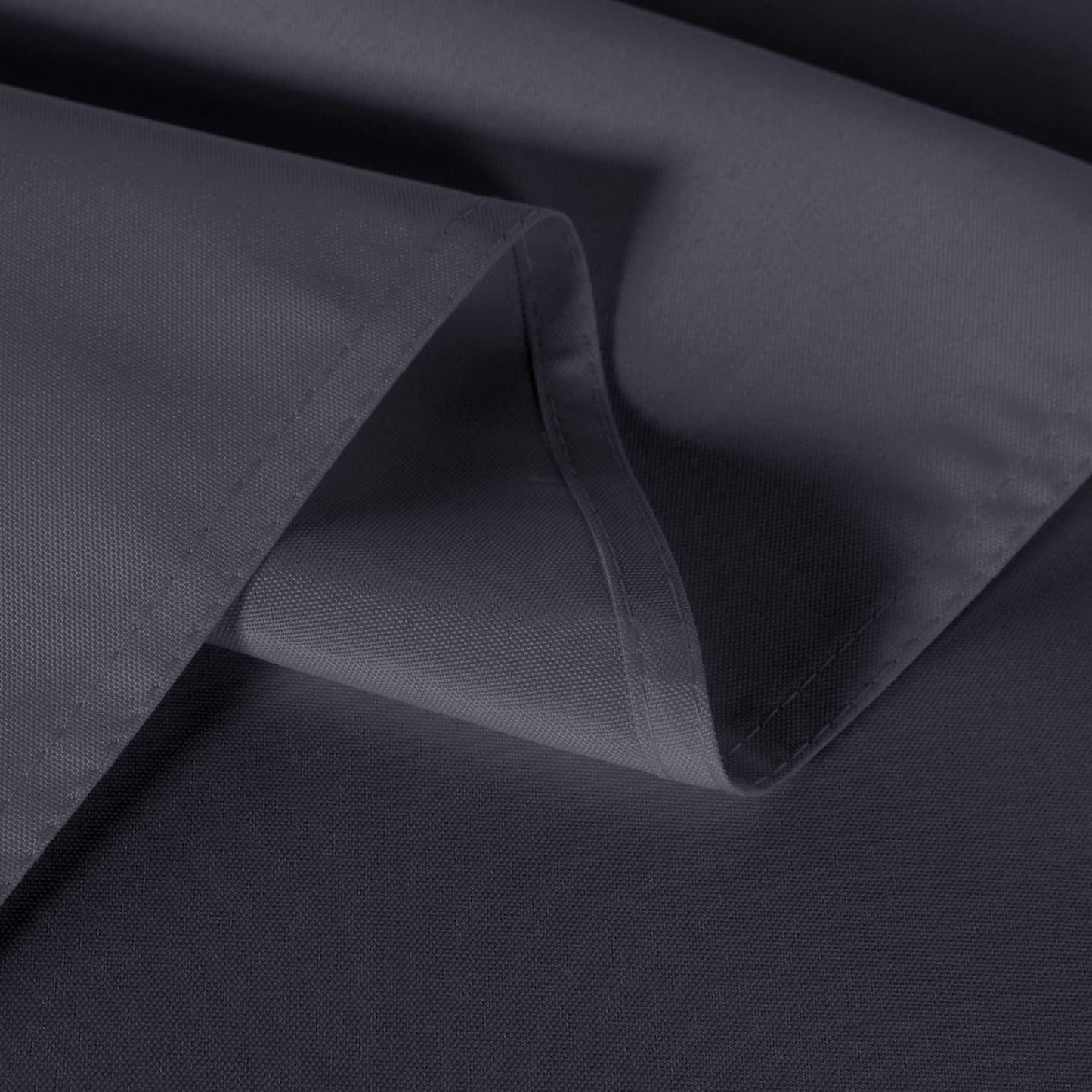 sancua 2 Pack Dark Grey Tablecloth 54 x 78 Inch, Rectangle 4 Feet Table Cloth - Stain and Wrinkle Resistant Washable Polyester Table Cover for Dining Tables, Buffet Parties and Camping