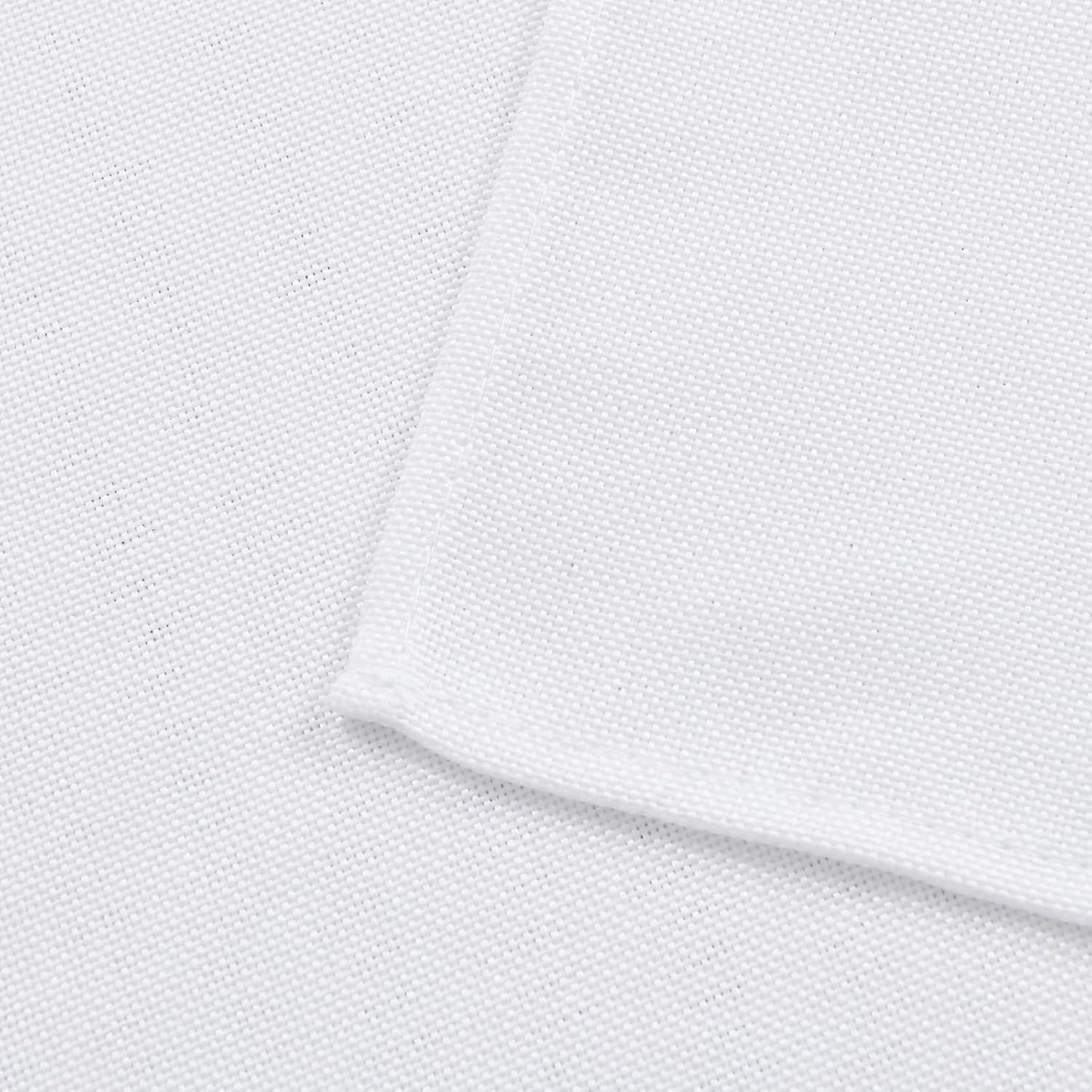 Hiasan Faux Linen Rectangle Tablecloth - Wrinkle and Stain Resistant Washable Table Cloth for Kitchen Dining Room Holiday Table Cover for Party Dinner, White, 70 x 140 Inch