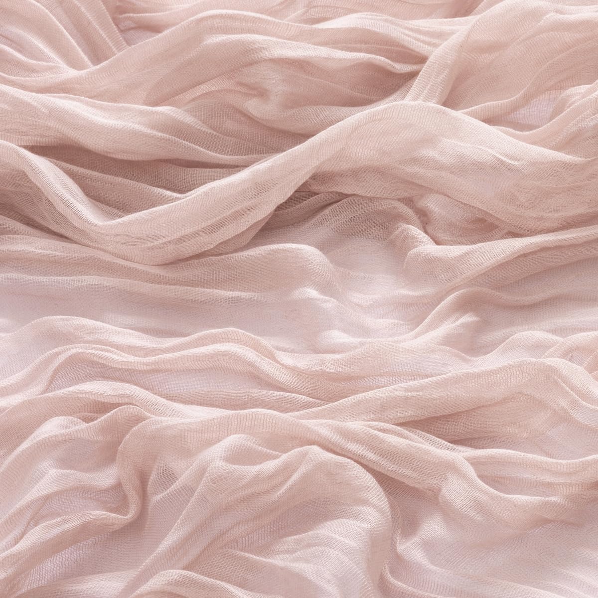 MLMW 4 Pack Pink Cheesecloth Table Runner Boho Gauze Rustic Cheese Cloth Table Runner 160 inch Sheer 13.3ft for Gender Reveal Wedding Party Baby Bridal Shower Birthday