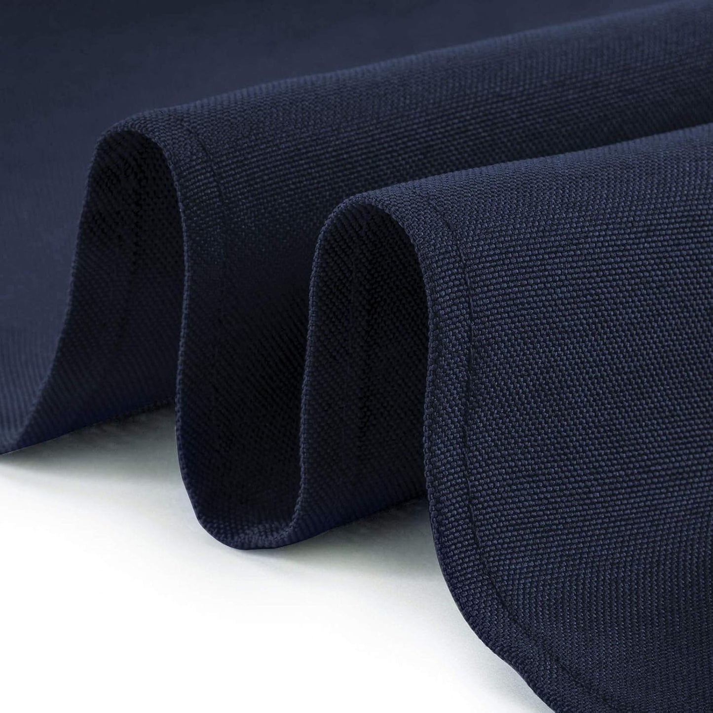 Lann's Linens - 10 Premium 132" Round Tablecloths for Wedding/Banquet/Restaurant - Polyester Fabric Table Cloths - Navy Blue