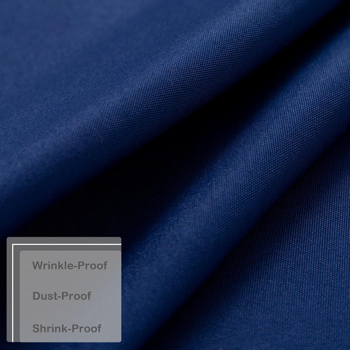 Small Square Navy Tablecloth 36 x 36 Inch Polyester Fabric Washable Table Cover Decorative Wrinkle Resistant Solid Color Table Cloth for Kitchen Dinning Party Wedding Camping