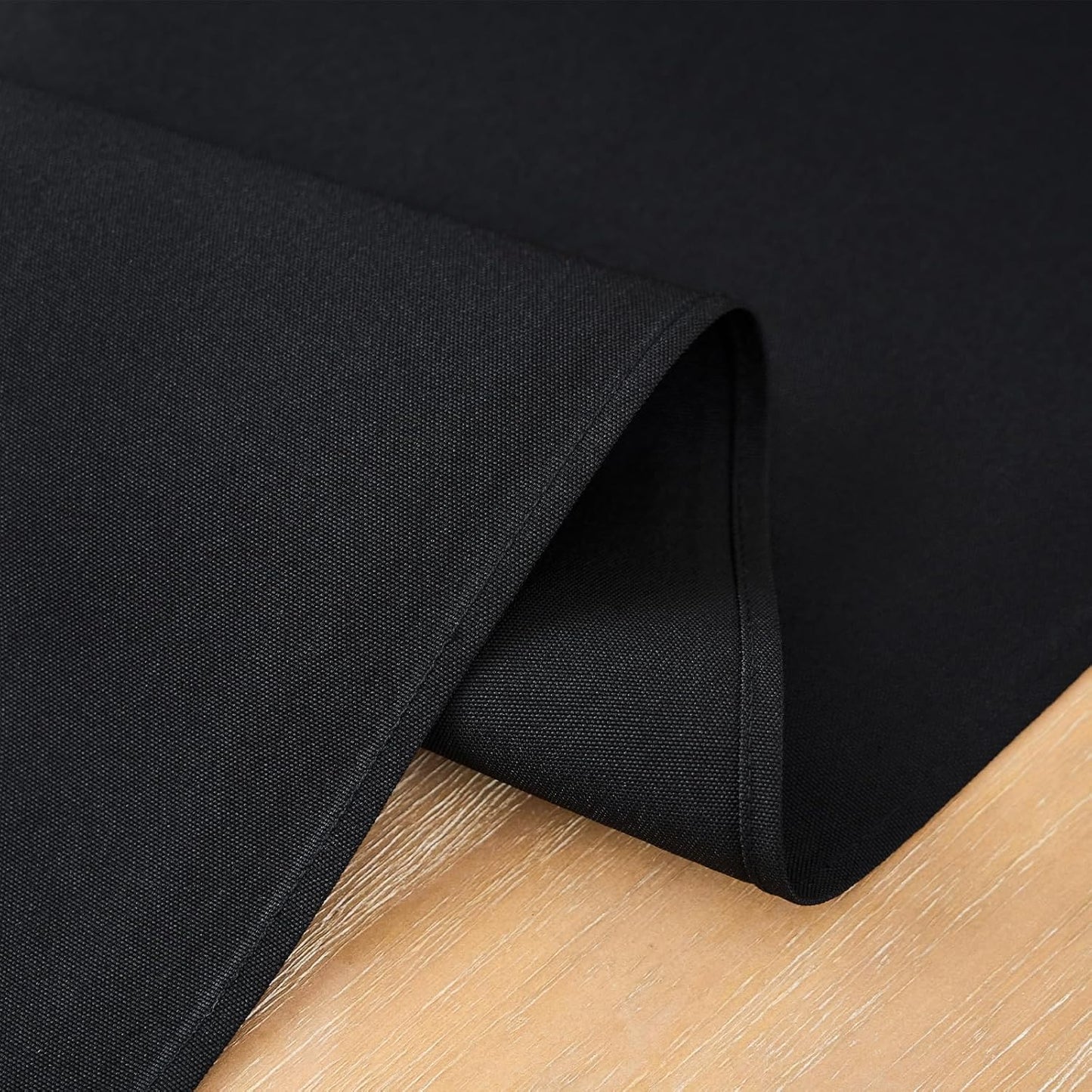 2 Pack Black Table Runner 12 x 60 Inch Solid Color Farmhouse Runners Coffee Table Dresser for Daily Party Home Decoration