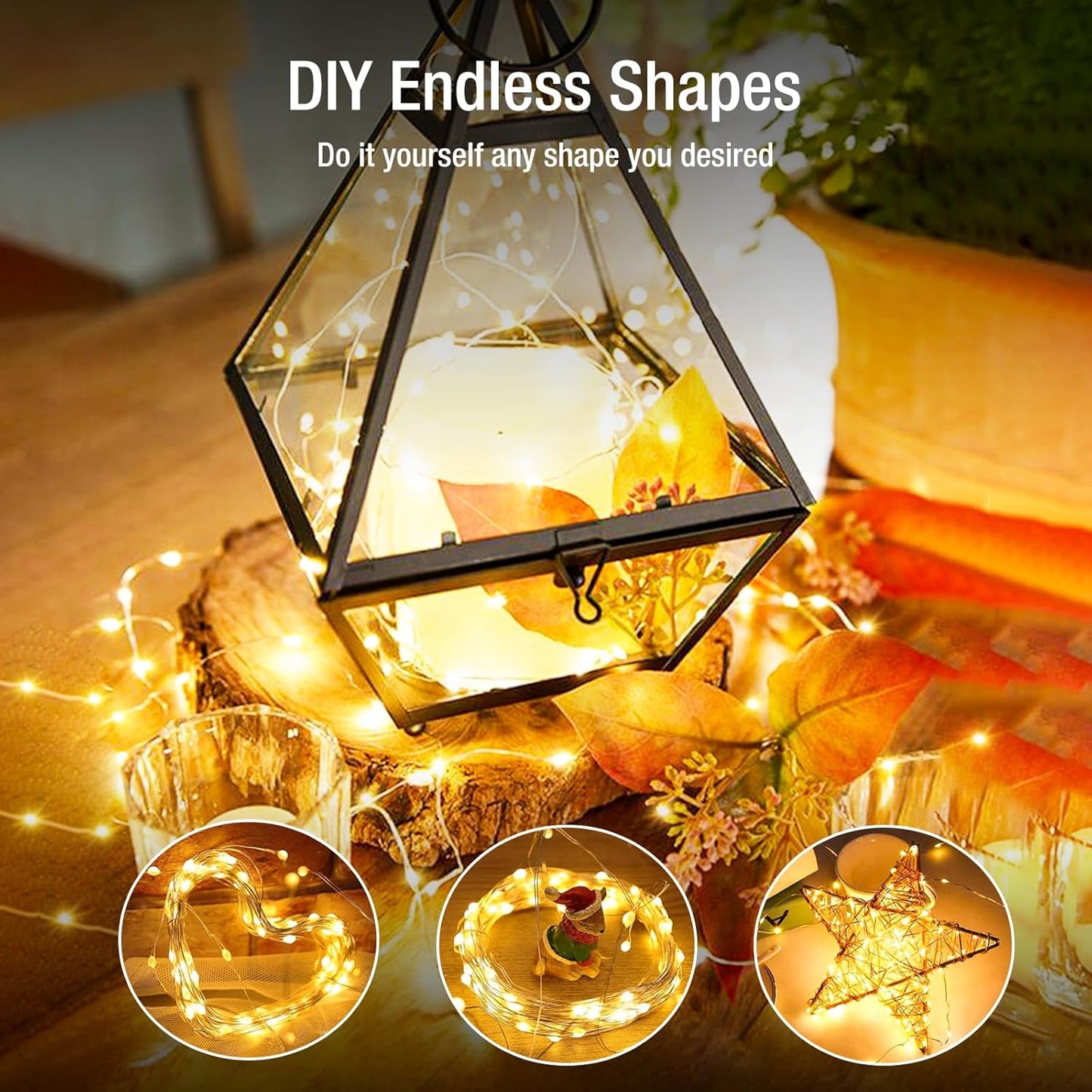 12 Pack Fairy Lights Battery Operated - 7ft 20 Led Twinkle Lights 3 Modes, Bulk Mini String Lights Waterproof for Mason Jars Vases DIY Party Wedding Decoration Christmas -Warm White