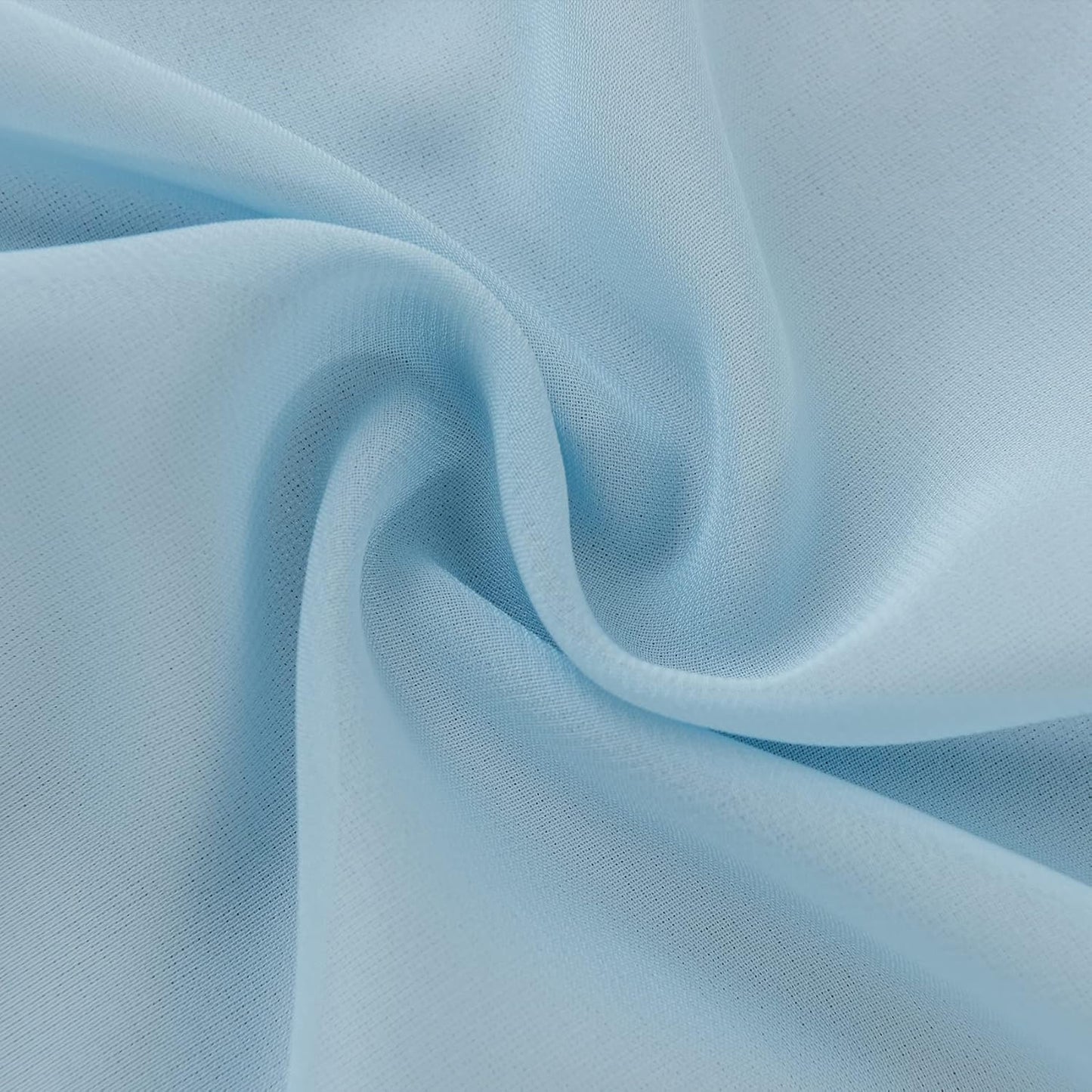 6Pack 9ft Chiffon Table Runner 14x108 Inch Sheer Romantic Table Runner for Wedding Birthday Party Bridal Shower Outdoor Decoration-Blue Mist