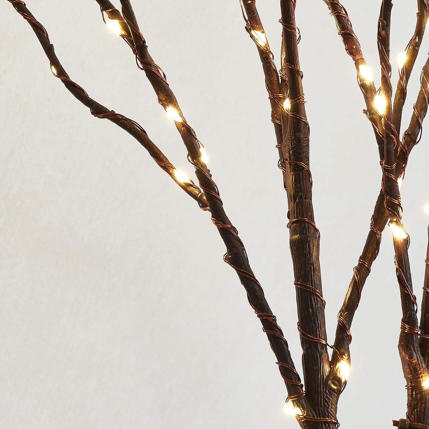 Fudios Branch Lights Plug in with Timer Willow Branches with Lights for Vase Twig 32IN 150 LED Outdoor and Indoor Holiday Party Decor 2Set