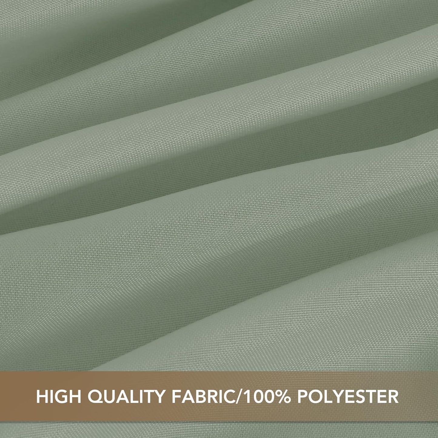 sancua Square Tablecloths 70x70 Inch, 2 Pack - Sage Green Fabric Table Cloth for Square or Round Tables, Washable Polyester Table Cover for Outdoor Party, Birthday, Decorative Display Tables