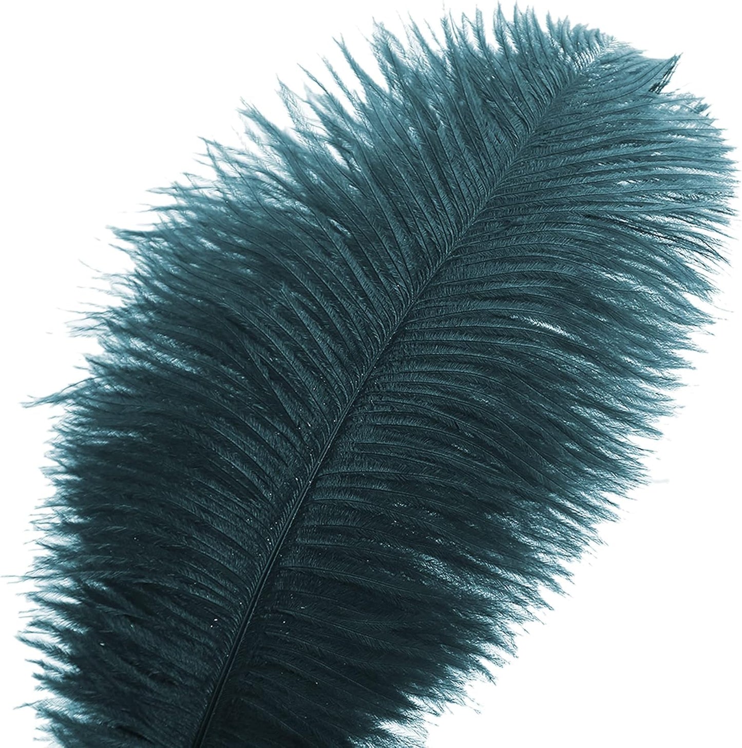 Ballinger Teal Ostrich Feathers Bulk - 24Pcs 10-12inch Feathers for Party Centerpieces, Flower Arrangement and Home Decor(Teal)