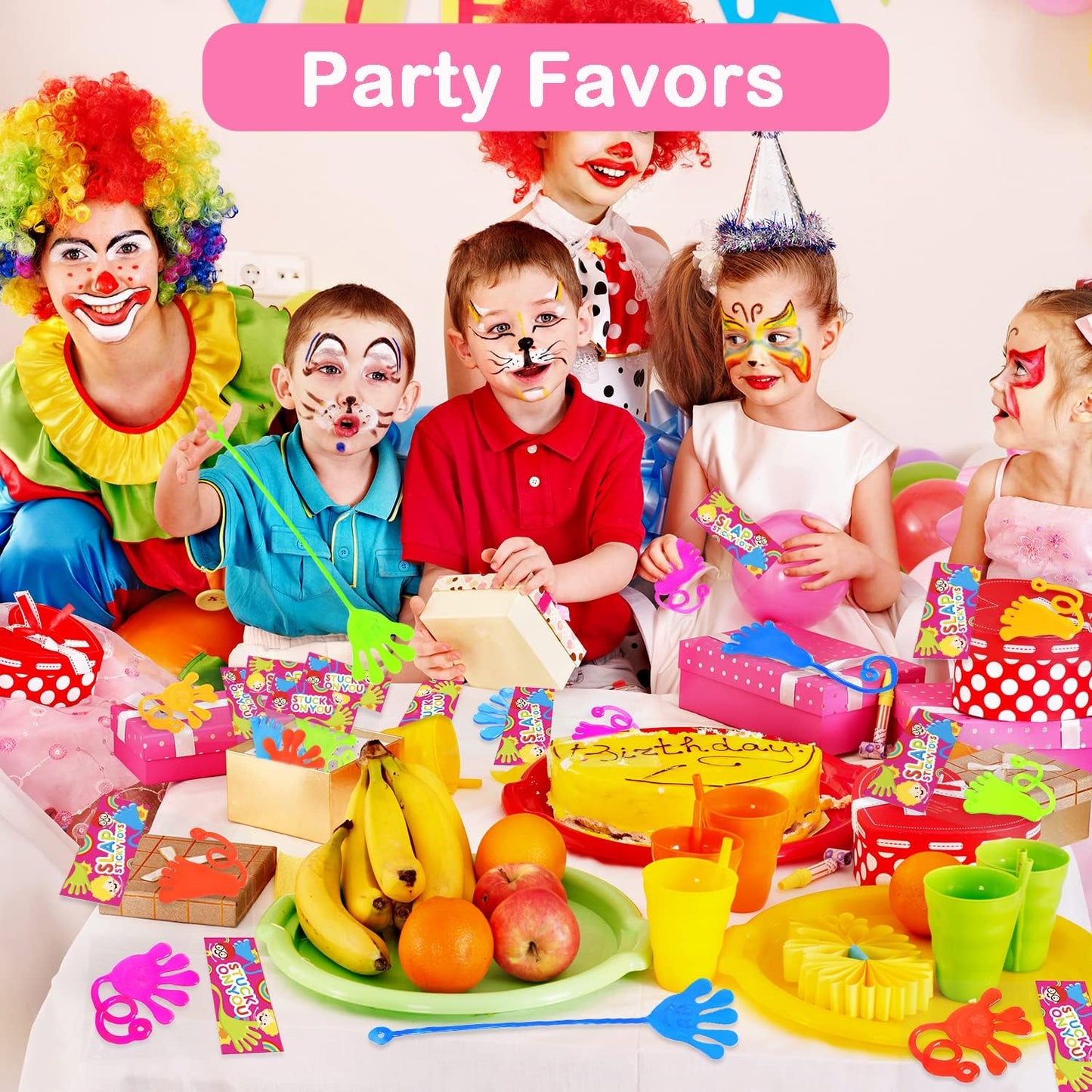 Bulk Toys Gifts for Kids Prizes (60 PCS), Halloween Large Sticky Hands & Feet Party Favors Supplies for Toddlers, Classroom Birthday Pinata Goodie Bag Stuffer Fillers Non Candy Treats for Boys Girls