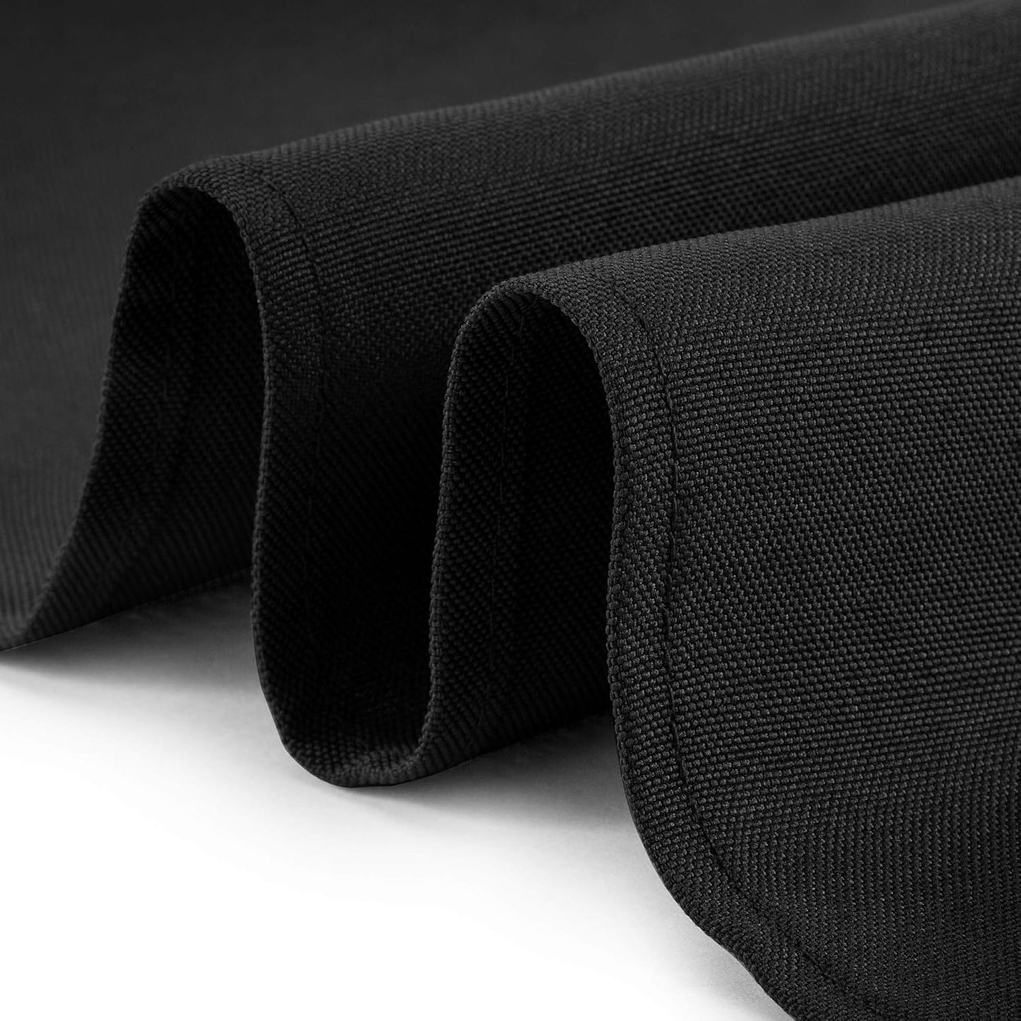Lann's Linens - 10 Premium 90" Round Tablecloths for Wedding/Banquet/Restaurant - Polyester Fabric Table Cloths - Black