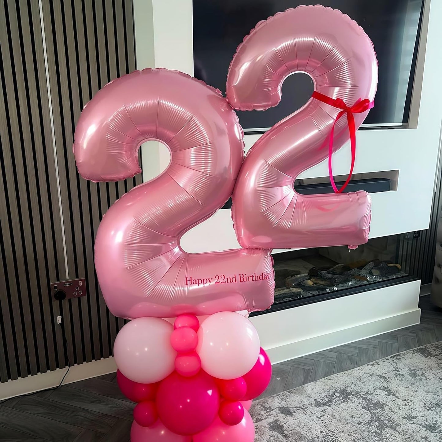 Pastel Pink 6 Balloon, Light Pink 6 Balloons Number,40 Inch Helium Foil Mylar Number 6 Balloon for Birthday Party