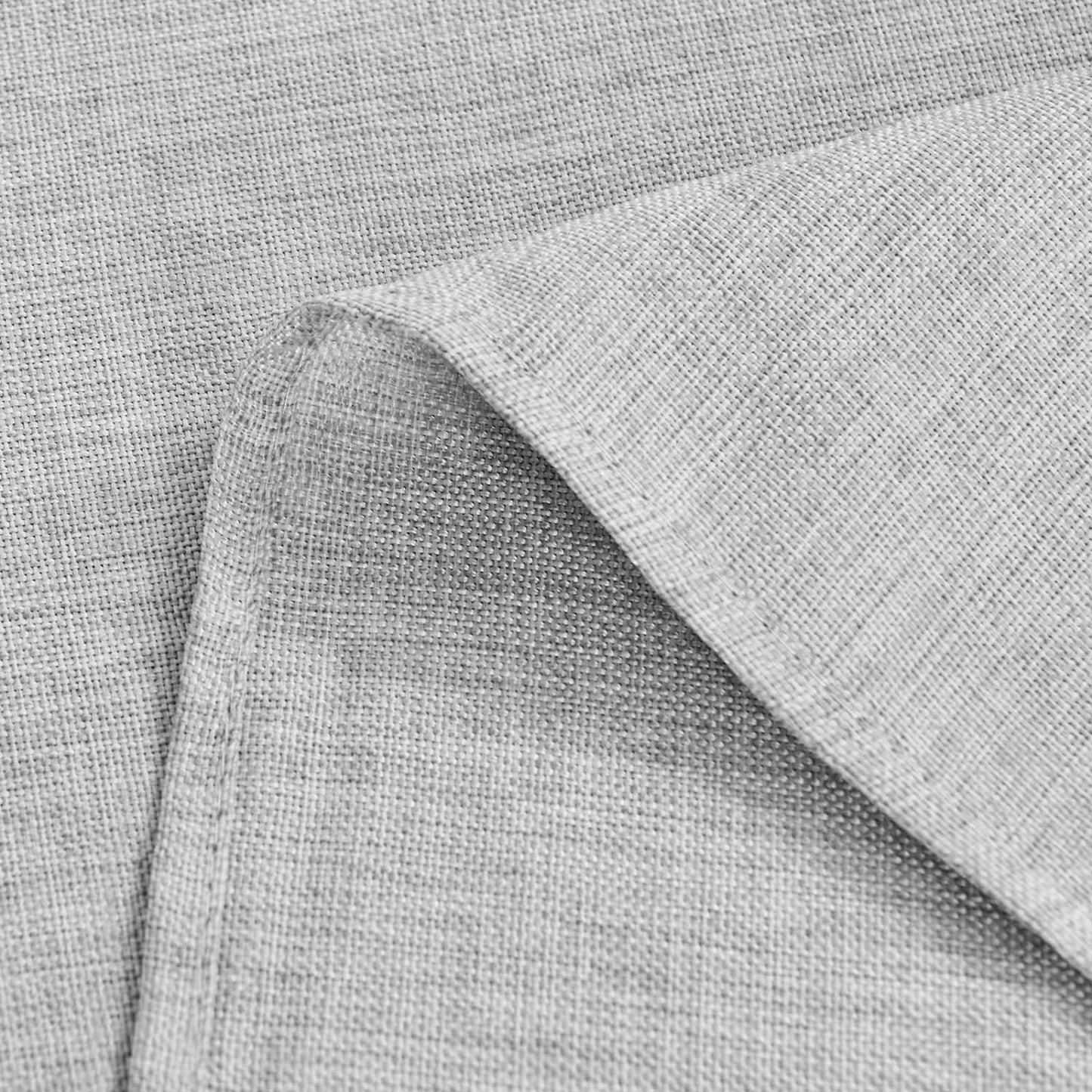 Hiasan Faux Linen Rectangle Tablecloth - Wrinkle and Stain Resistant Washable Table Cloth for Kitchen Dining Room Holiday Table Cover for Dinner, Light Grey, 30 x 60 Inch
