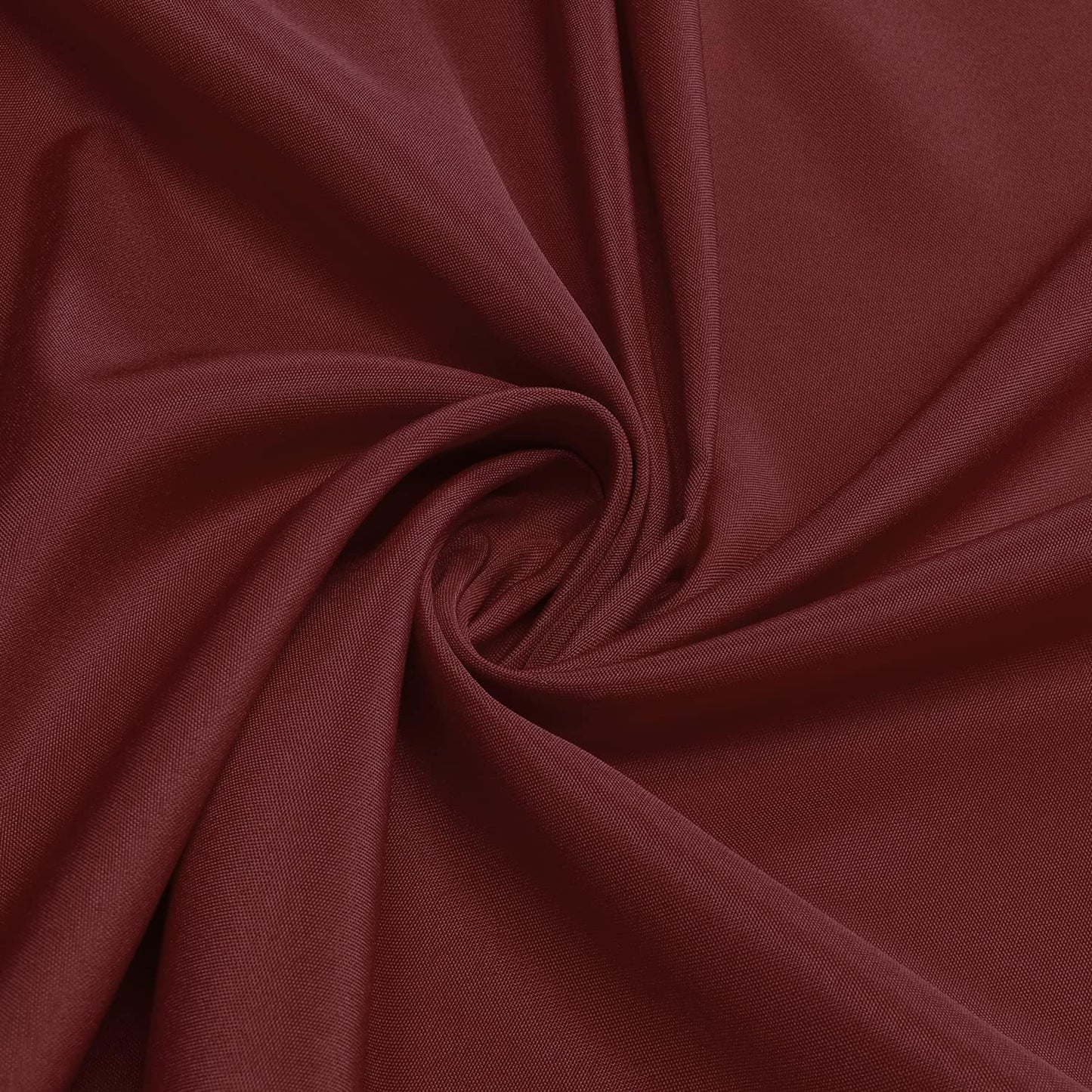 sancua Round Tablecloth - 90 Inch - Water Resistant Spill Proof Washable Polyester Table Cloth Decorative Fabric Table Cover for Dining Tables, Buffet Parties and Camping, Burgundy