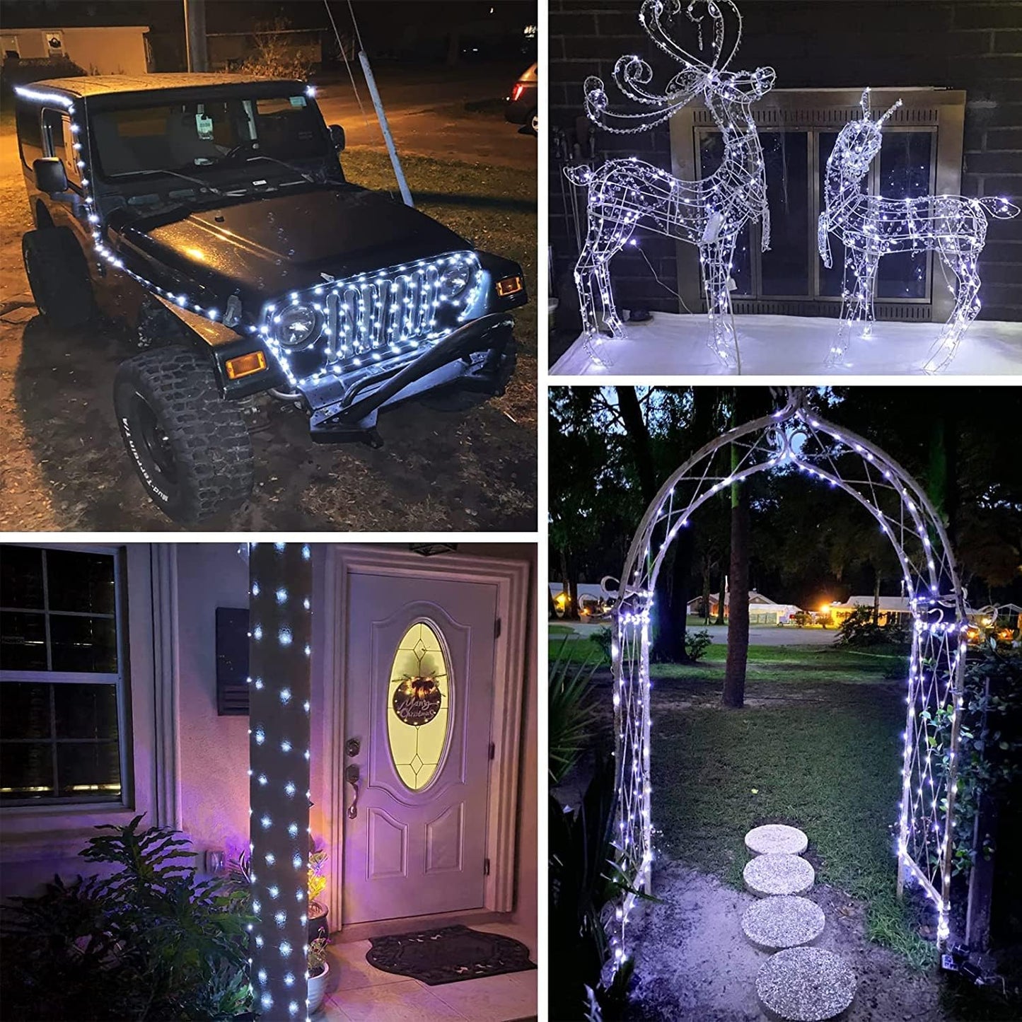 Cool White ⇋ Multicolor 66Ft 200LED Fairy Lights Plug in with Remote, Waterproof String Lights Outdoor 8 Modes Bedroom Decor, Twinkle Light for Girl's Room Garden Christmas Decorations