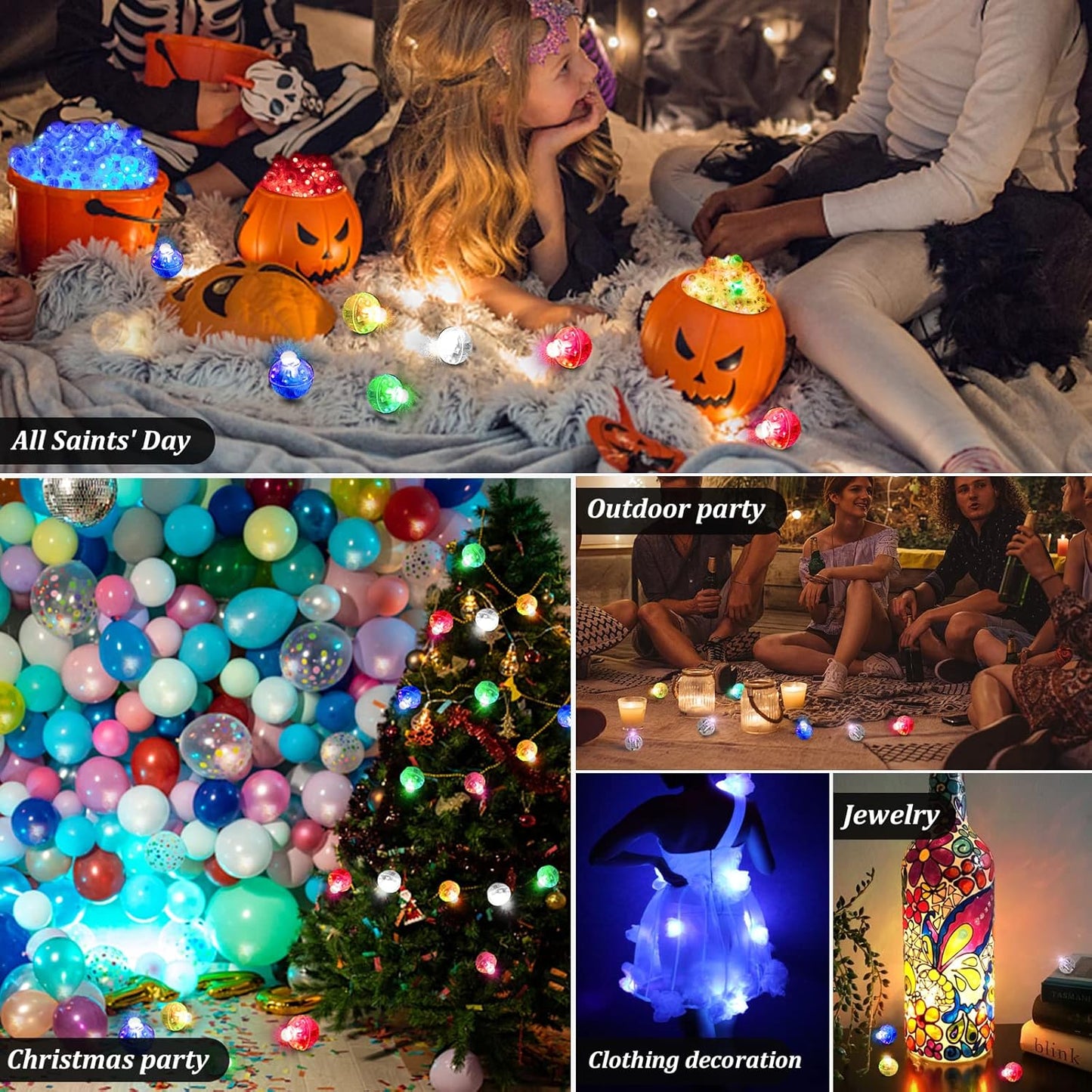 100PCs Mini Led Lights, Led Balloons Light for Party Decorations Neon Party Lights for Paper Lantern Easter Eggs Birthday Party Wedding Halloween Christmas Decoration(Glow steadily Blue)