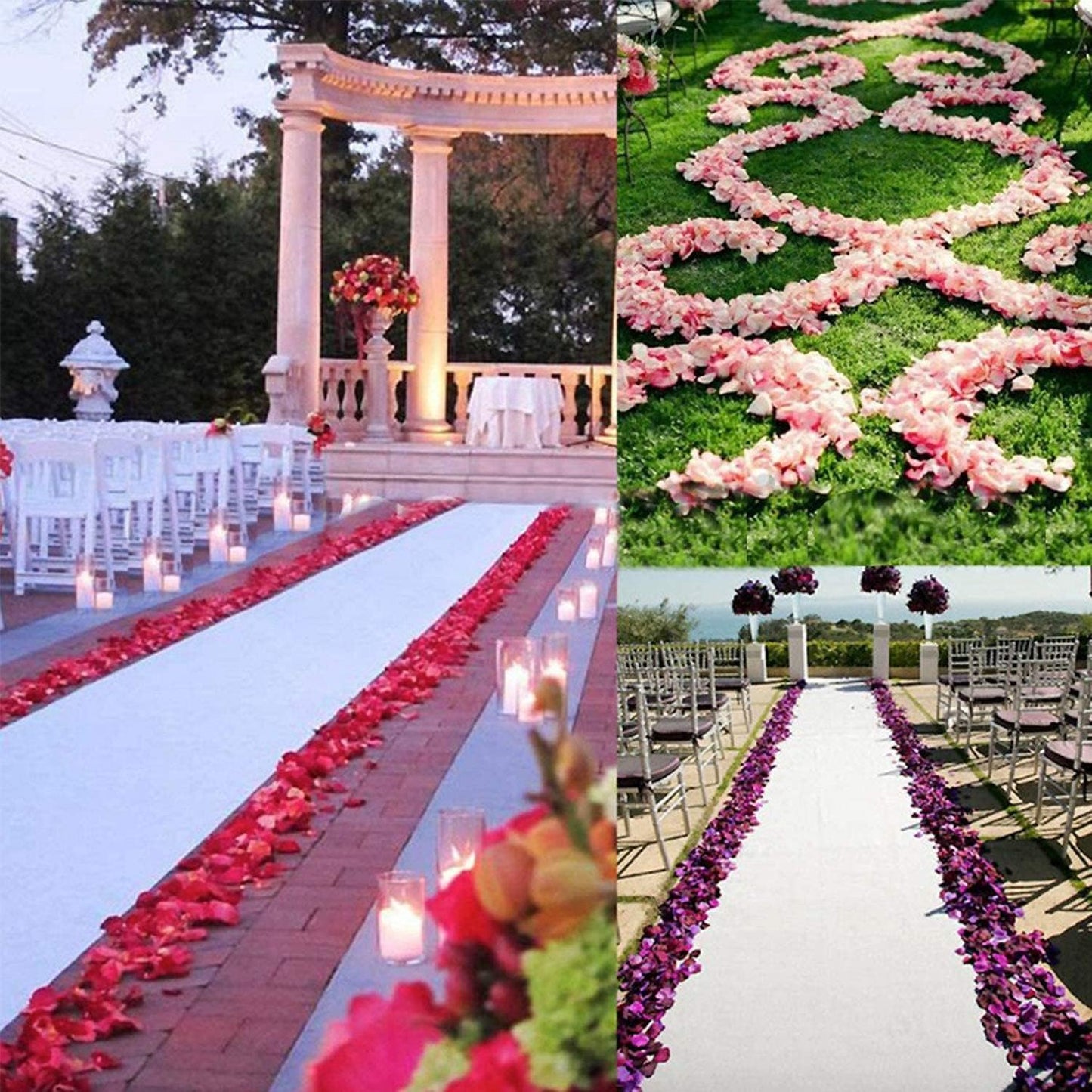 ocharzy 1000 PCS Rose Petals Artificial Flower Petals for Romantic Night, Wedding Decoration, Party, Events, Valentine Decor (Yellow)