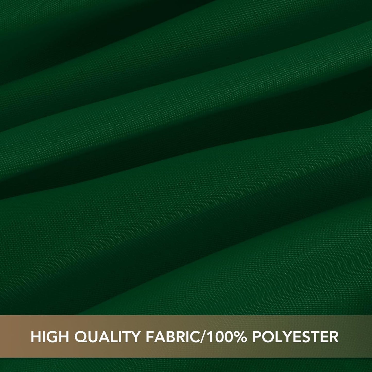 sancua Square Tablecloths 70x70 Inch Hunter Green, 2 Pack - Fabric Table Cloth for Square or Round Tables, Washable Polyester Table Cover for Christmas Dinner, Holiday Party, Display Tables