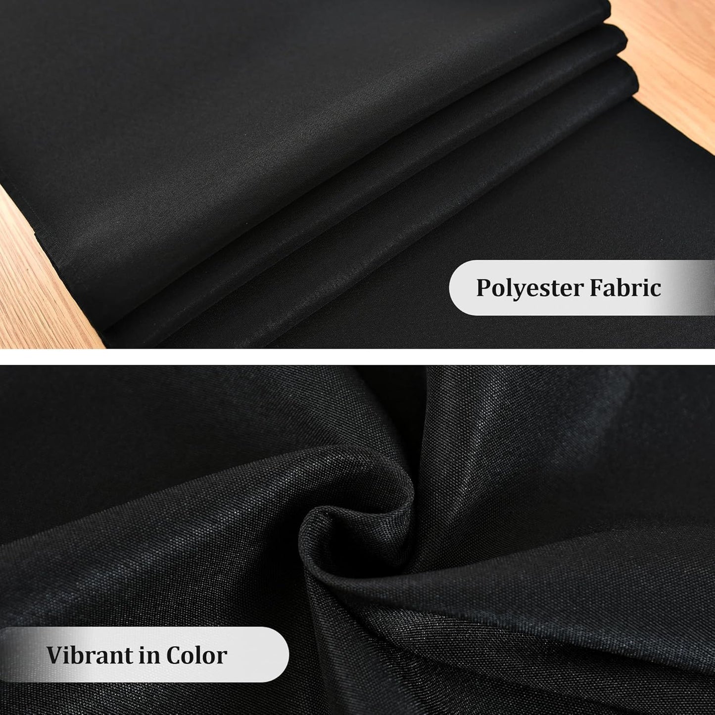 Farmhouse Black Table Runner Dining Table Runners 90 Inches Long Coffee Table Runner for Dresser Living Room Bedroom Holiday Party Banquet 12X90 Inch