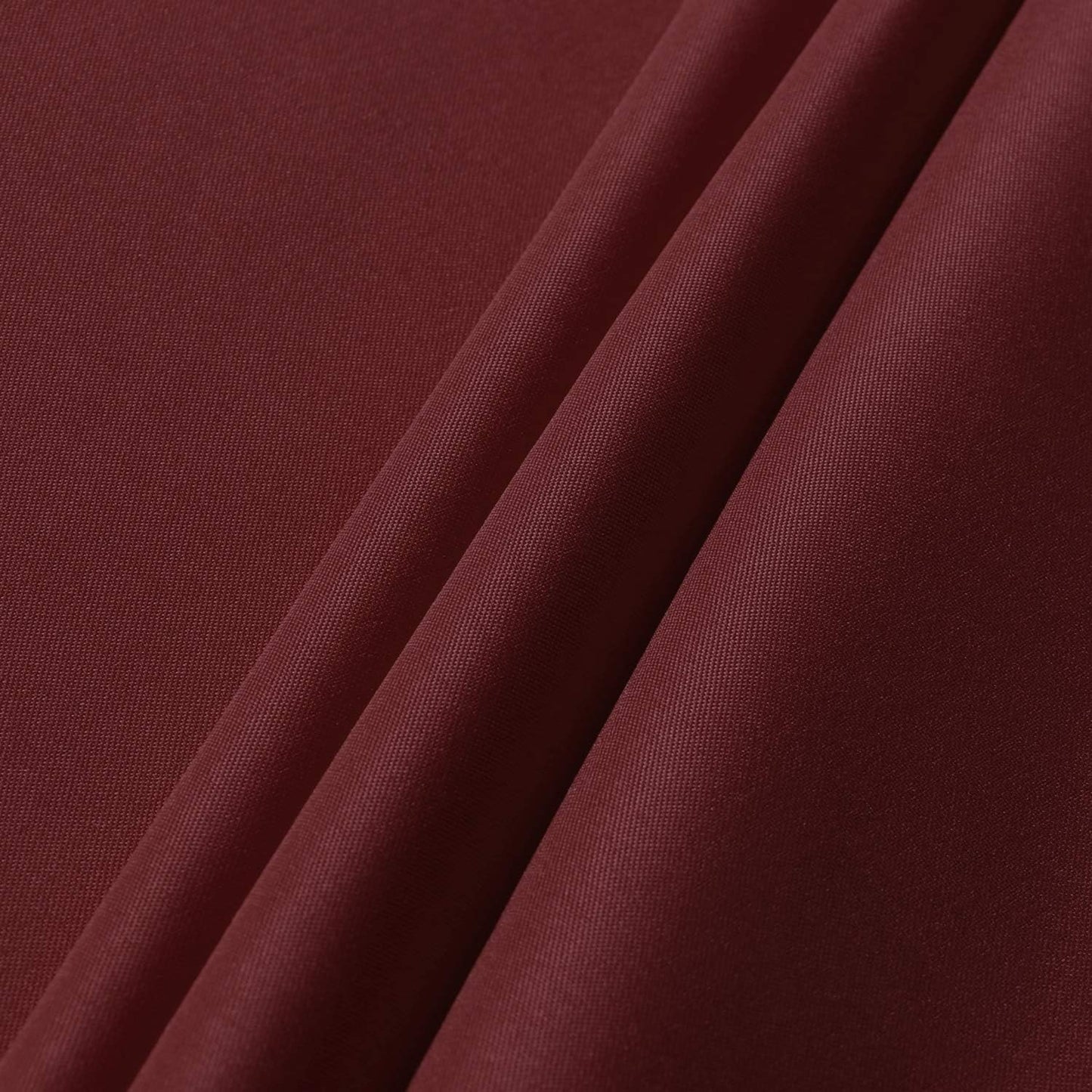 sancua Round Tablecloth - 108 Inch - Water Resistant Spill Proof Washable Polyester Table Cloth Decorative Fabric Table Cover for Dining Tables, Buffet Parties and Camping, Burgundy