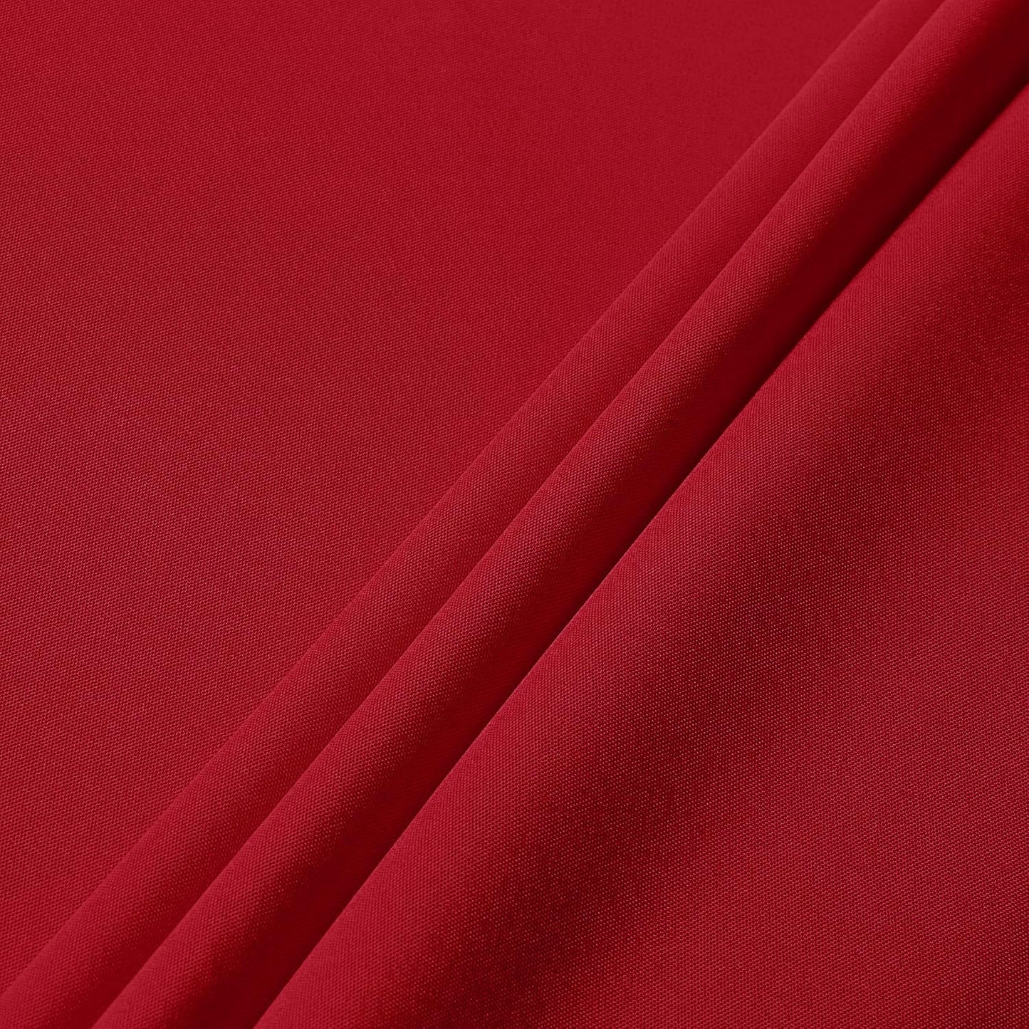 sancua Round Tablecloth - 80 Inch - Water Resistant Spill Proof Washable Polyester Table Cloth Decorative Fabric Table Cover for Dining Tables, Buffet Parties and Camping, Red