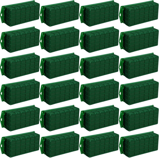 Boao 8 Pieces Floral Foam Cage Holder with Floral Foam for Fresh Flowers Cage Bowl for Table Centerpiece Flower Arrangement, Rectangle, 11.8 x 4.7 x 3.1 Inch