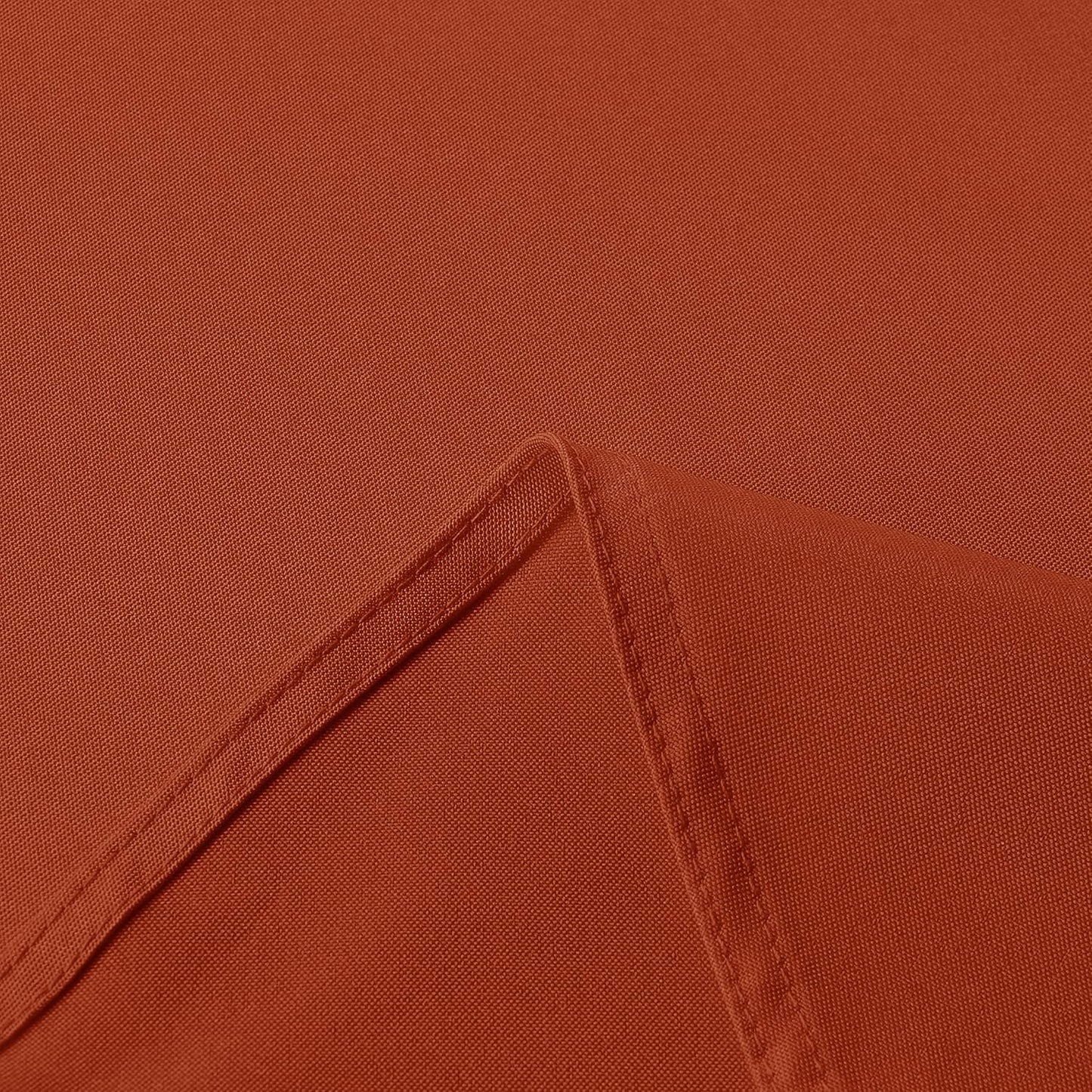 sancua Thanksging Round Tablecloth 70 Inch(Fits 20-58 Inch Tables) Burnt Orange - Water Resistant Spill Proof Washable Polyester Fall Table Cloth Decorative Fabric Table Cover for Dining Parties, Rust