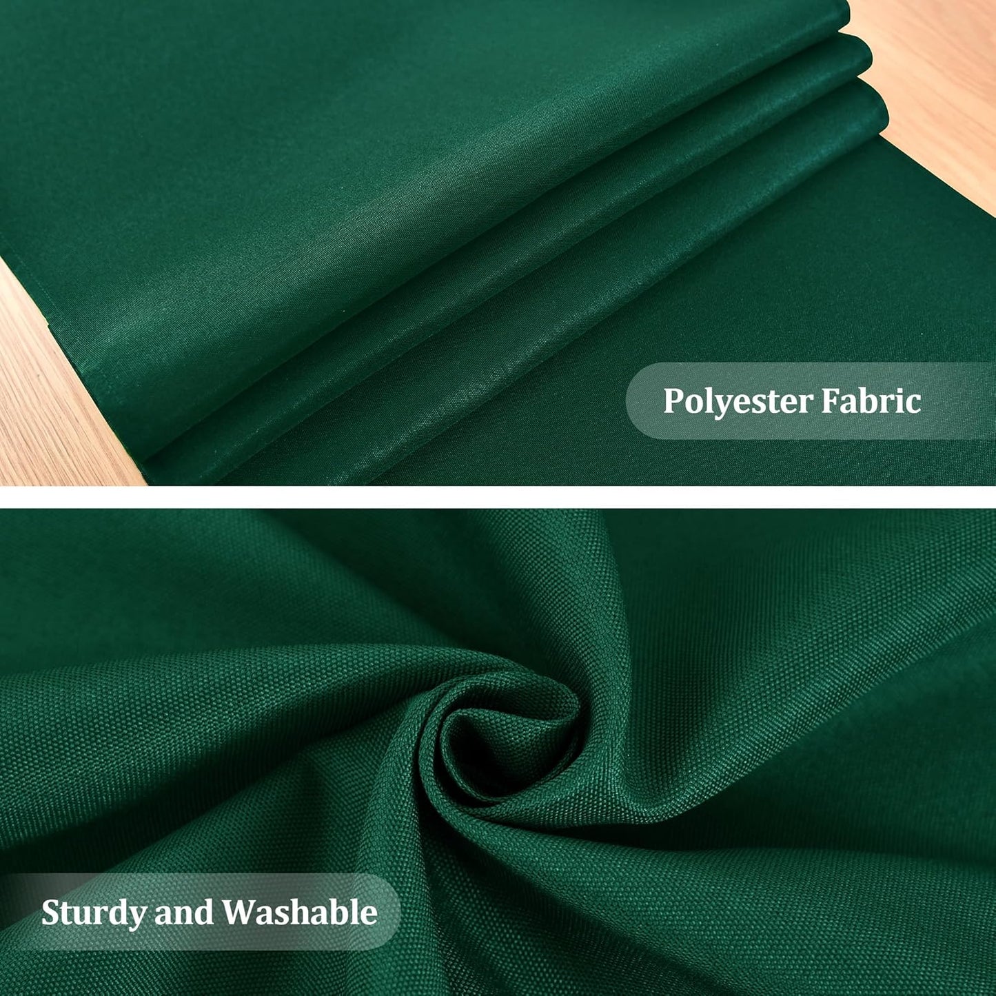 Farmhouse Green Table Runner Dining Table Runners 90 Inches Long Coffee Table Runner for Dresser Living Room Bedroom Holiday Party Banquet 12X90 Inch