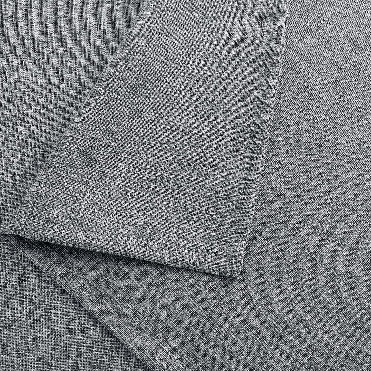 Hiasan Faux Linen Rectangle Tablecloth - Wrinkle and Stain Resistant Washable Table Cloth for Kitchen Dining Room Holiday Table Cover for Dinner, Grey, 70 x 120 Inch