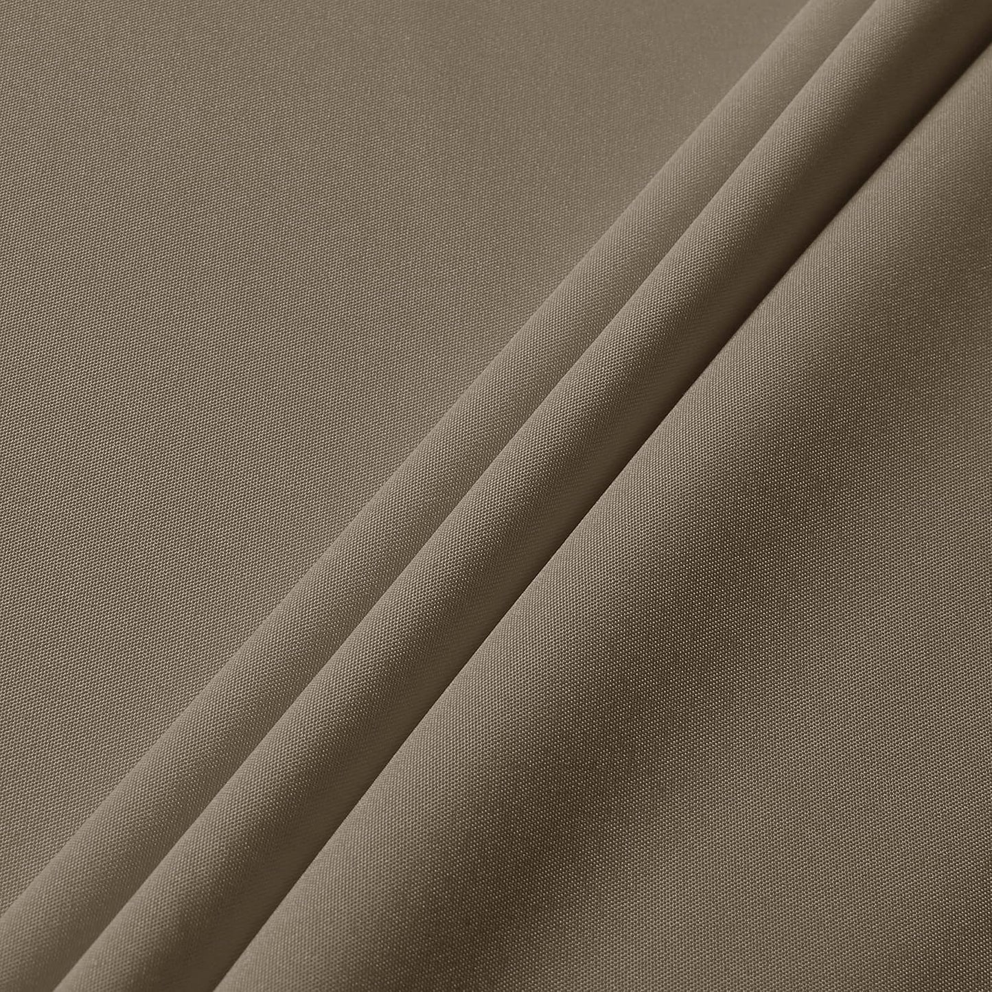 sancua Round Tablecloth - 80 Inch - Water Resistant Spill Proof Washable Polyester Table Cloth Decorative Fabric Table Cover for Dining Tables, Buffet Parties and Camping, Taupe