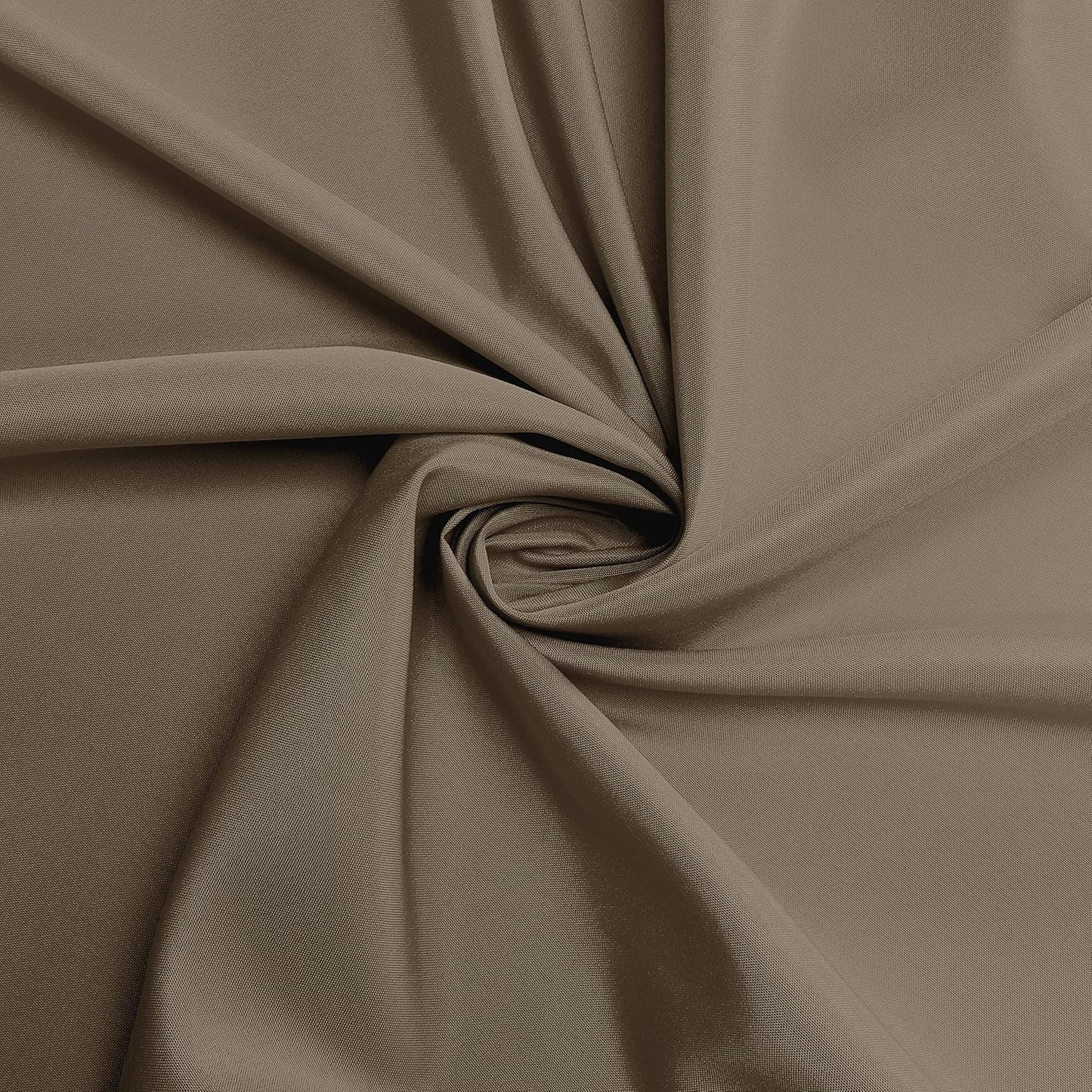 sancua Round Tablecloth - 80 Inch - Water Resistant Spill Proof Washable Polyester Table Cloth Decorative Fabric Table Cover for Dining Tables, Buffet Parties and Camping, Taupe