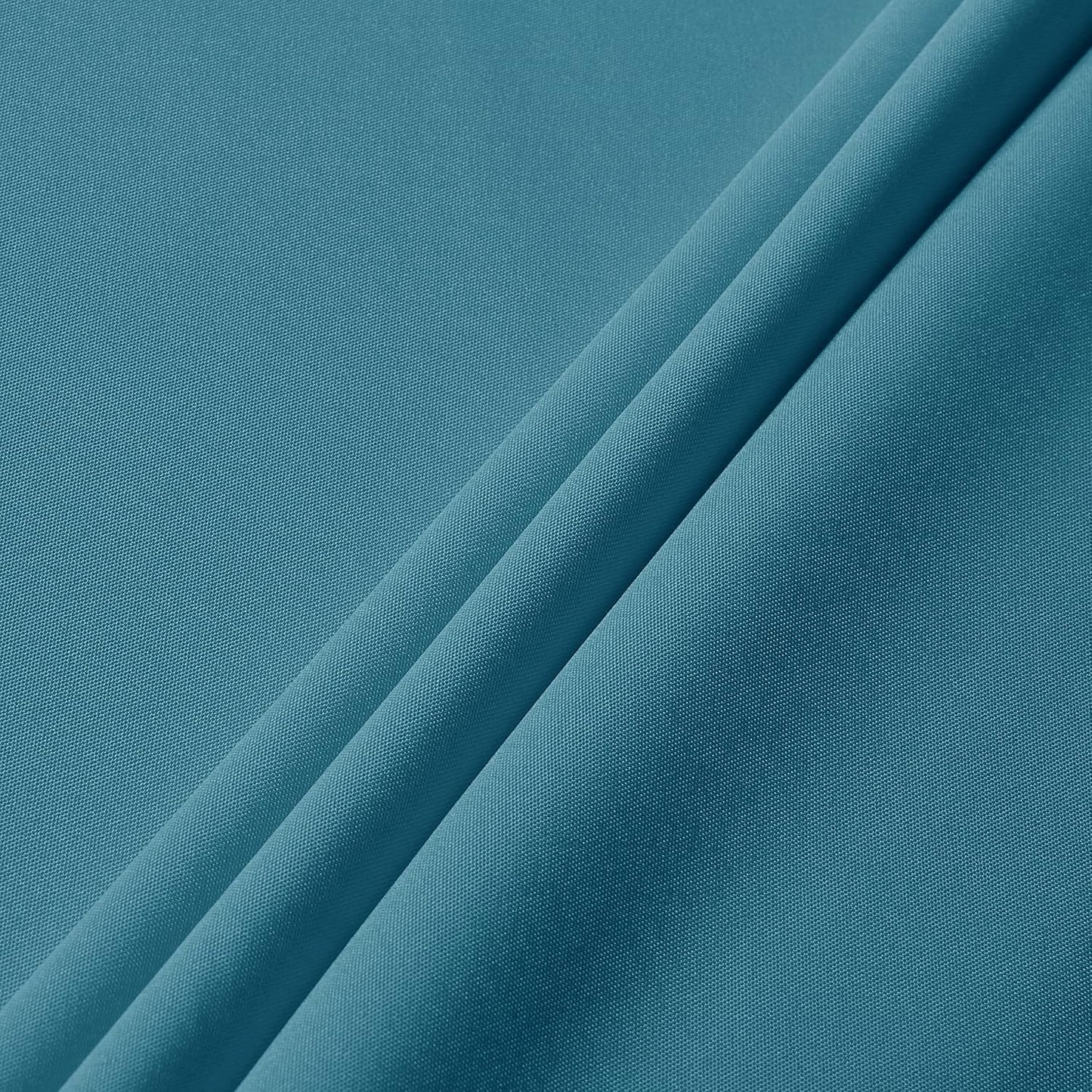 sancua Round Tablecloth - 108 Inch - Water Resistant Spill Proof Washable Polyester Table Cloth Decorative Fabric Table Cover for Dining Tables, Buffet Parties and Camping, Teal
